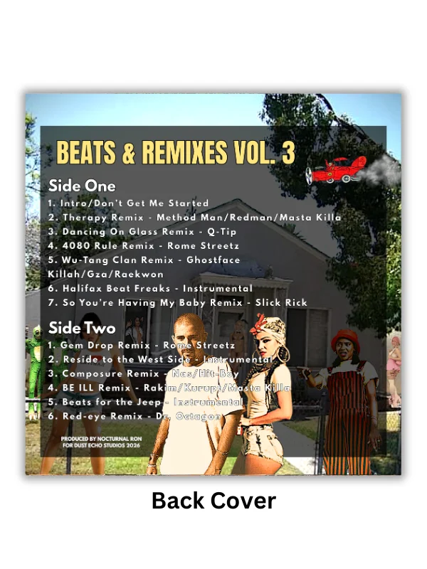 Beats & Remixes Vol. 3 Vinyl (2026) Nocturnal Ron LP Record product image (4)