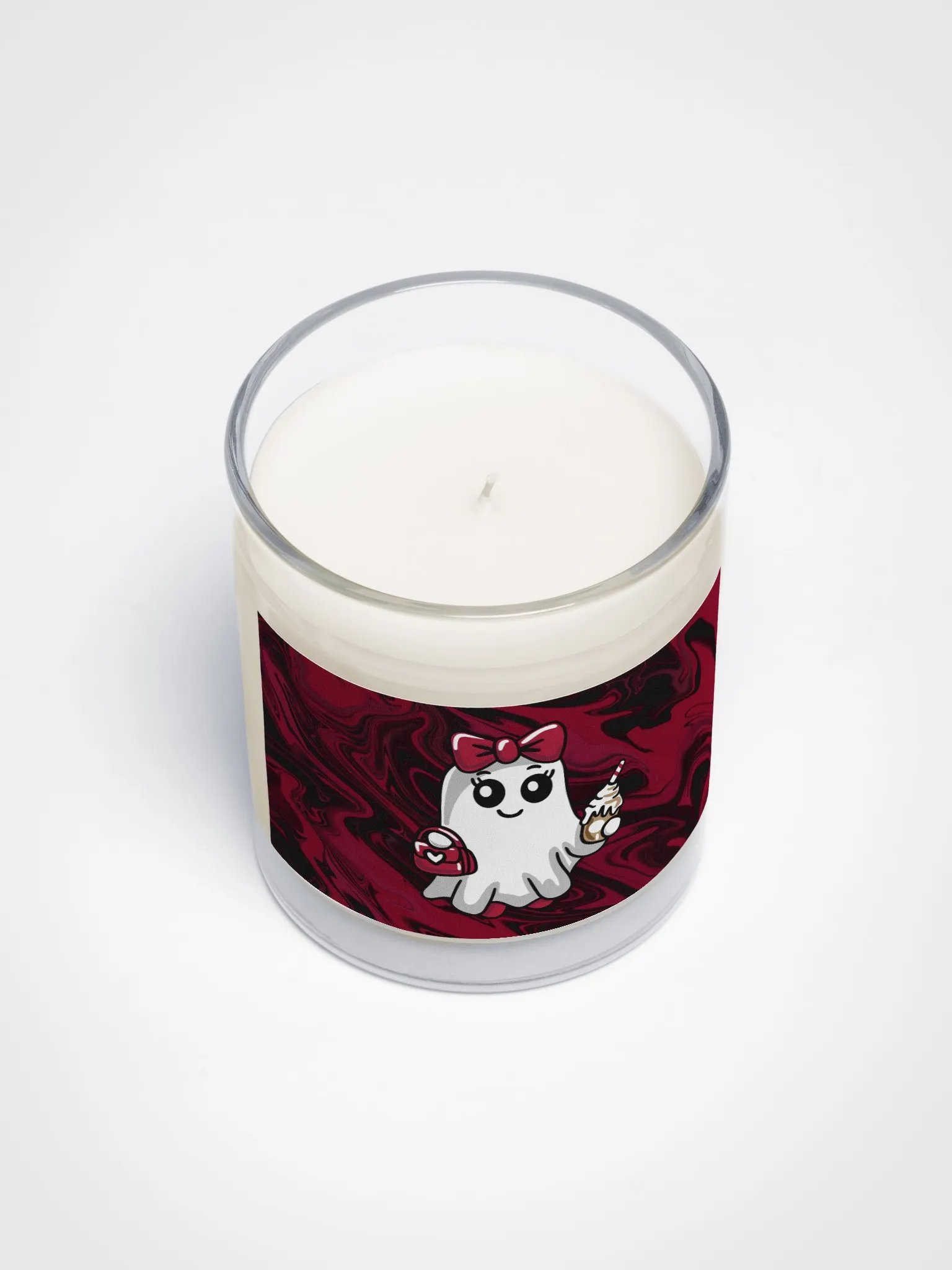 Stylish Ghost Soy Wax Glass Jar Candle product image (3)