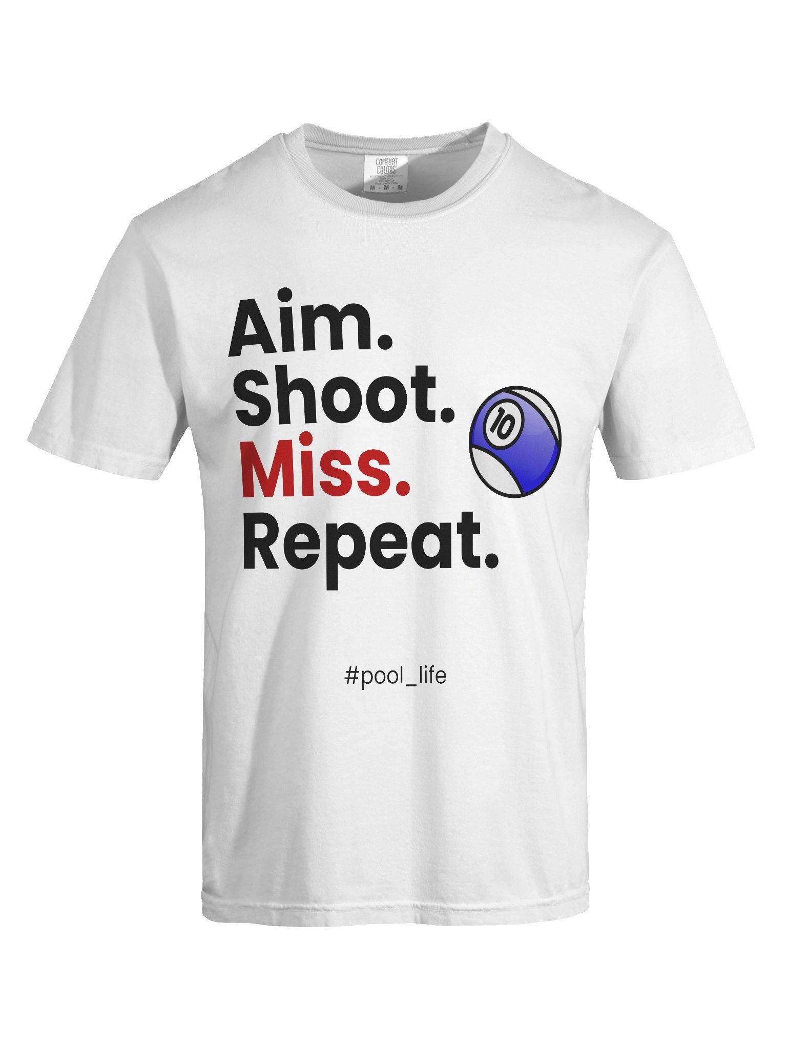 10-ball Pool Life T-shirt (White) product image (3)