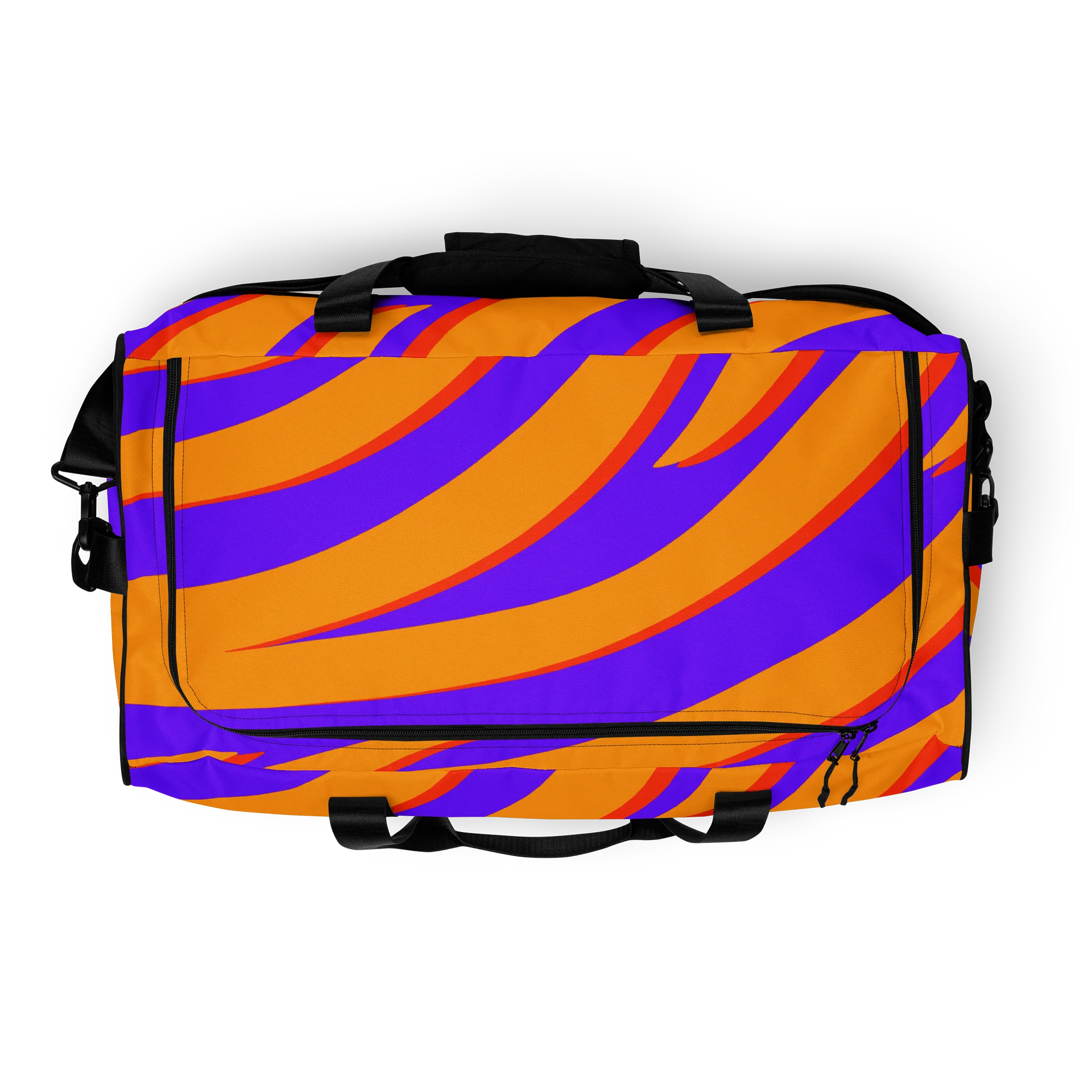 Tiger Print Duffle Bag – Orange Purple product image (8)
