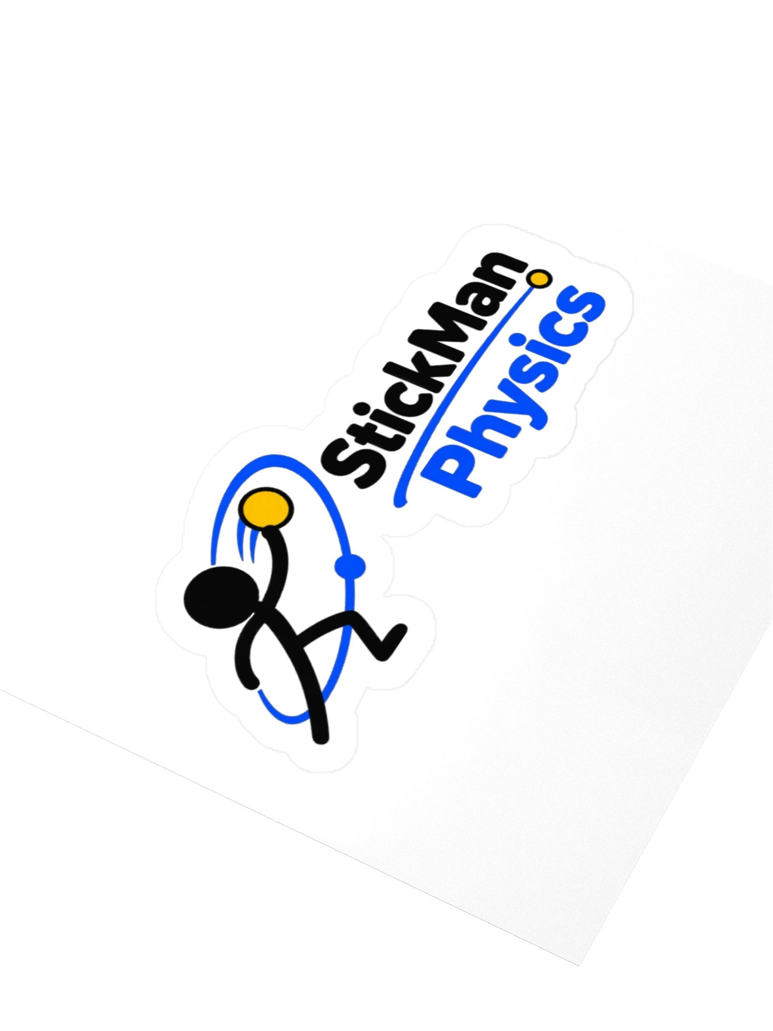 StickMan Physics Motion Logo Sticker product image (9)