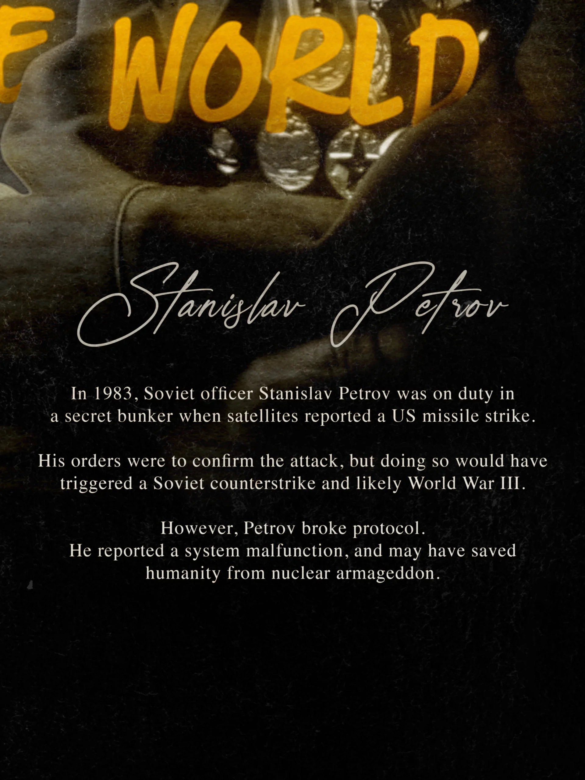 The Man Who Saved The World (Framed Poster) product image (3)