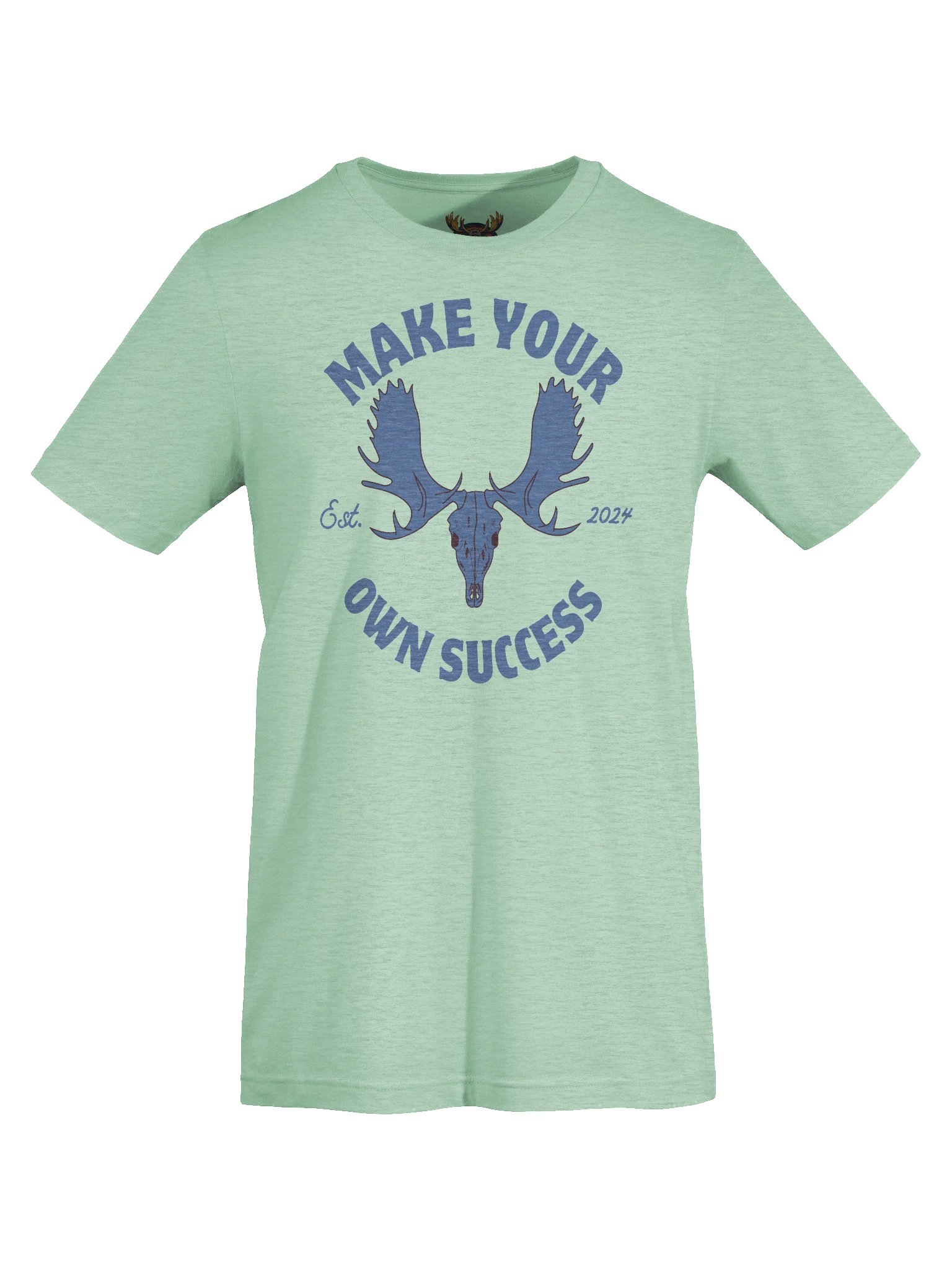 Blue Moose Skull - Make Your Own Success - Tee product image (56)