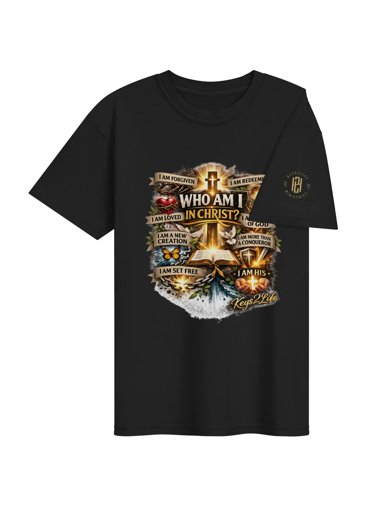 Who Am I in Christ Christian Tee product image (10)