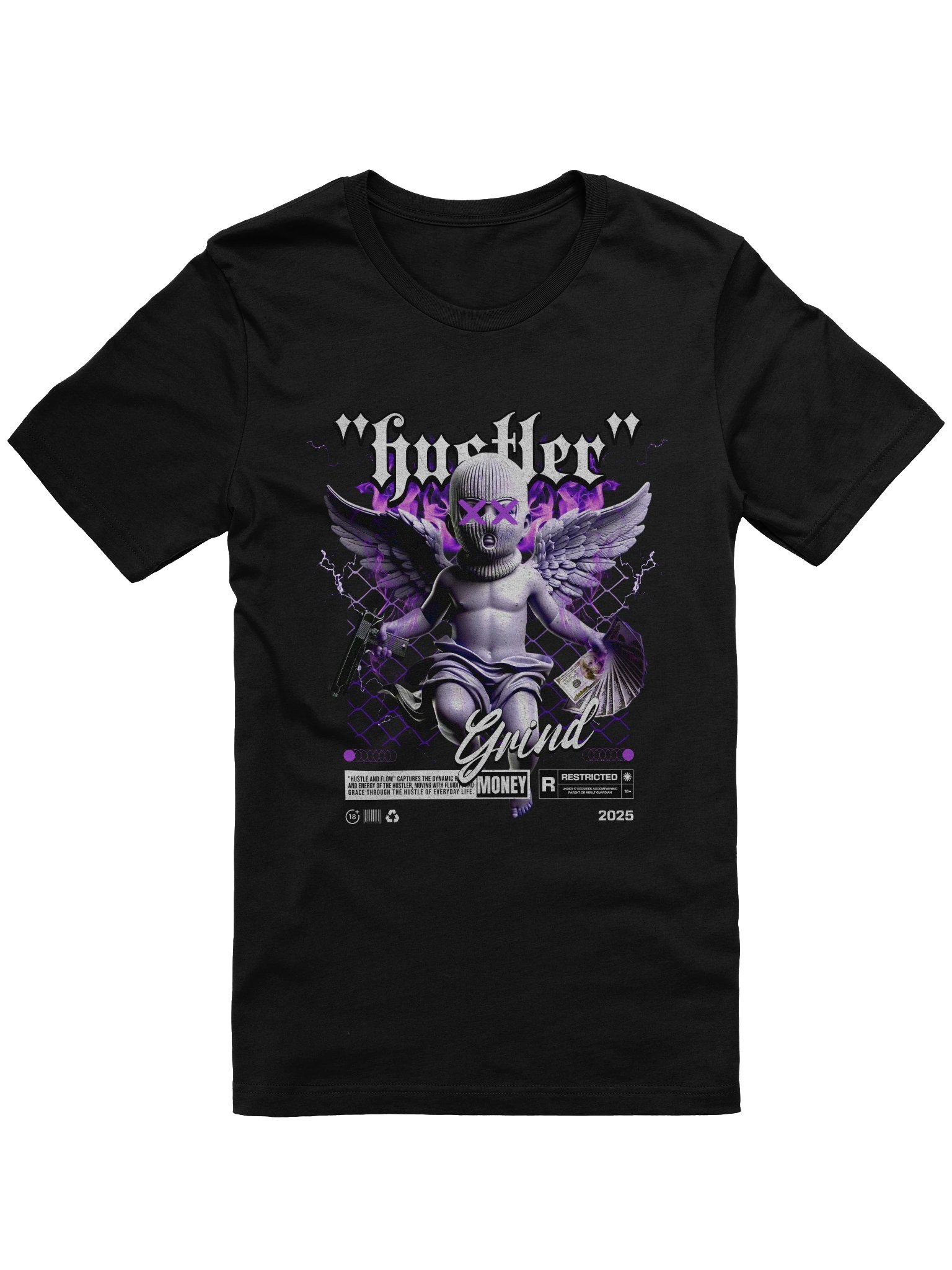 Hustler Angel Wings T-Shirt product image (1)