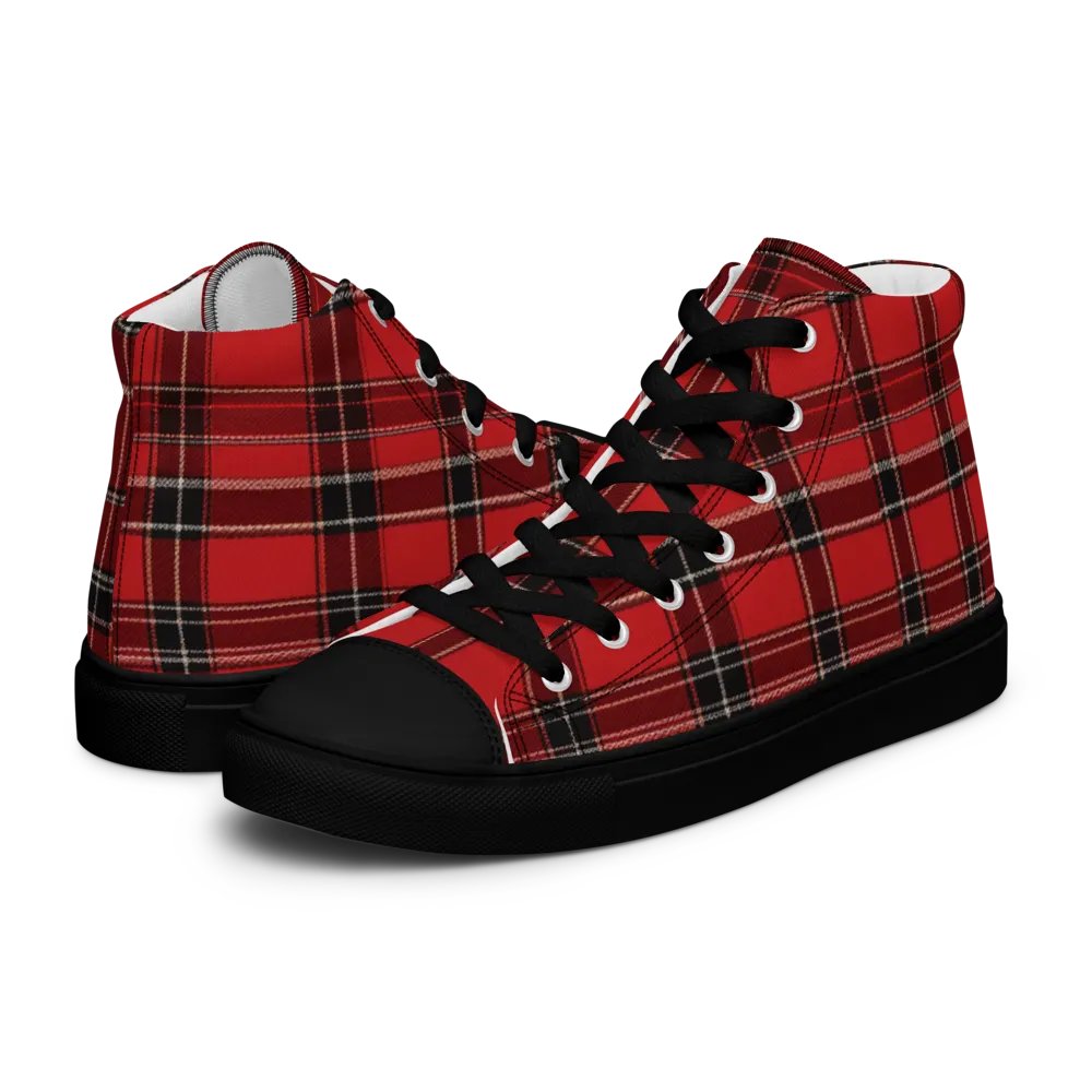 Red Tartan Shoes - Men's High Tops product image (9)