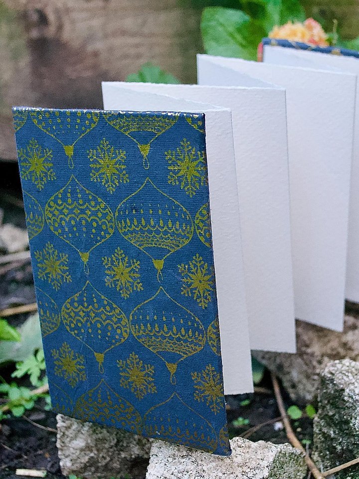 Carnet Accordéon - coton 300g - fait main product image (1)
