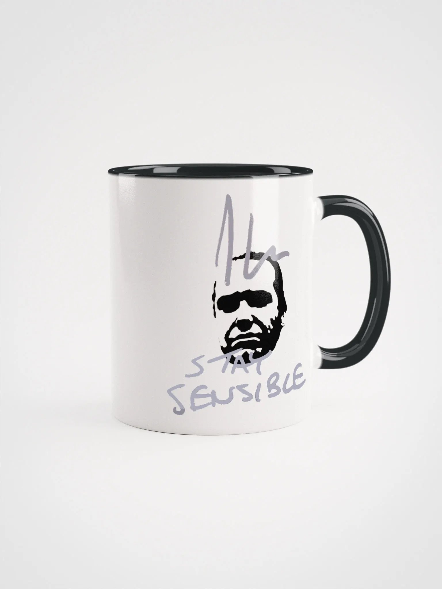 Jon Hare Stay Sensible Ceramic Mug with Color Inside product image (1)