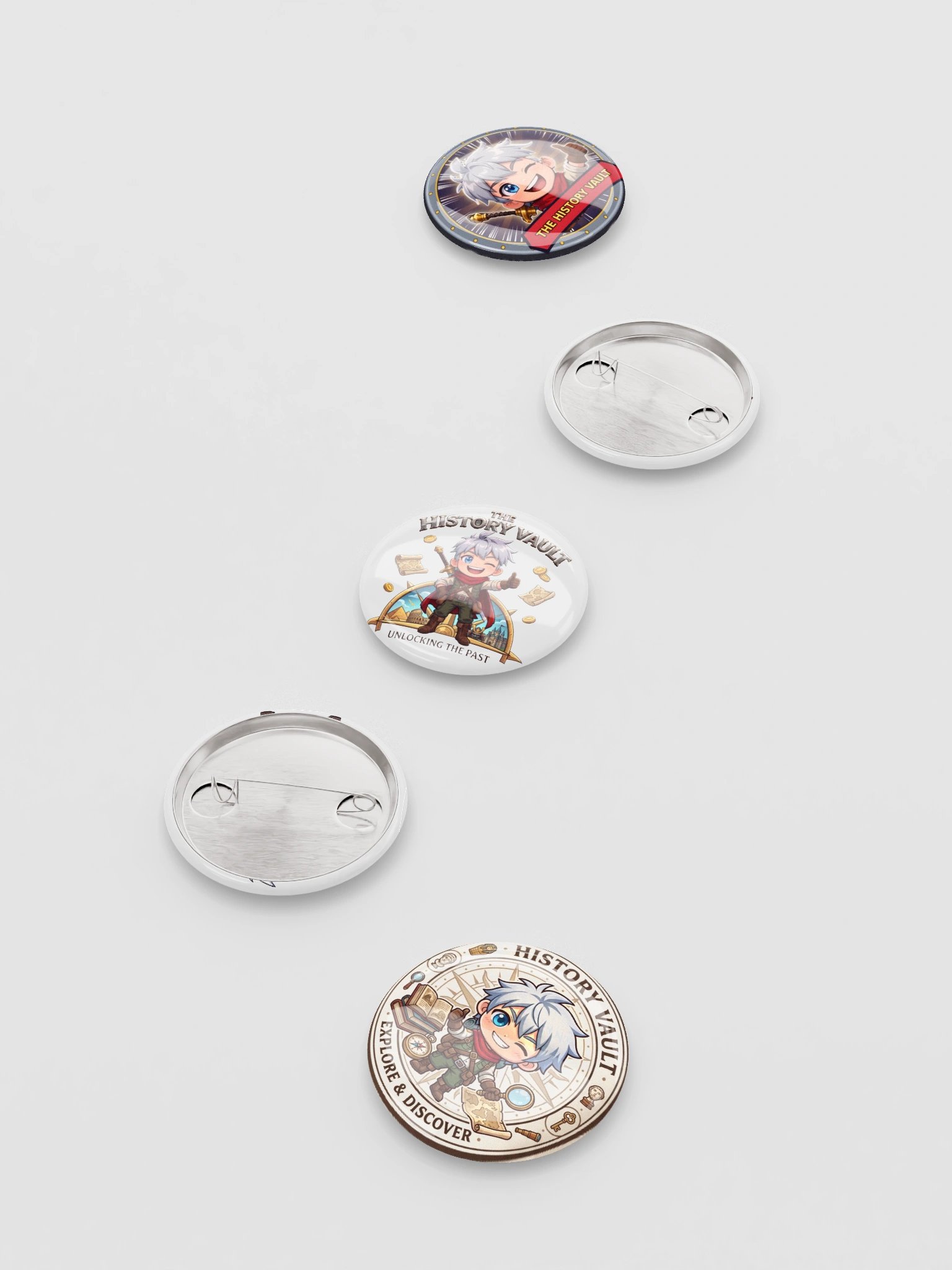 The History Vault Anime Pin Buttons product image (4)