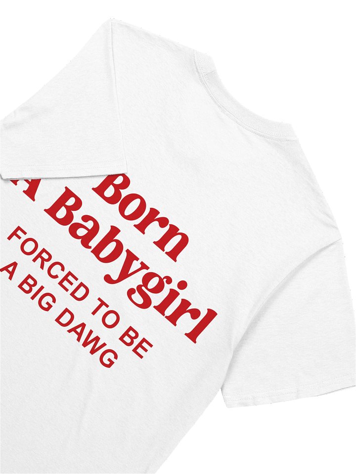 Born a Babygirl Forced to be a Big Dawg Funny Meme T-Shirt product image (2)