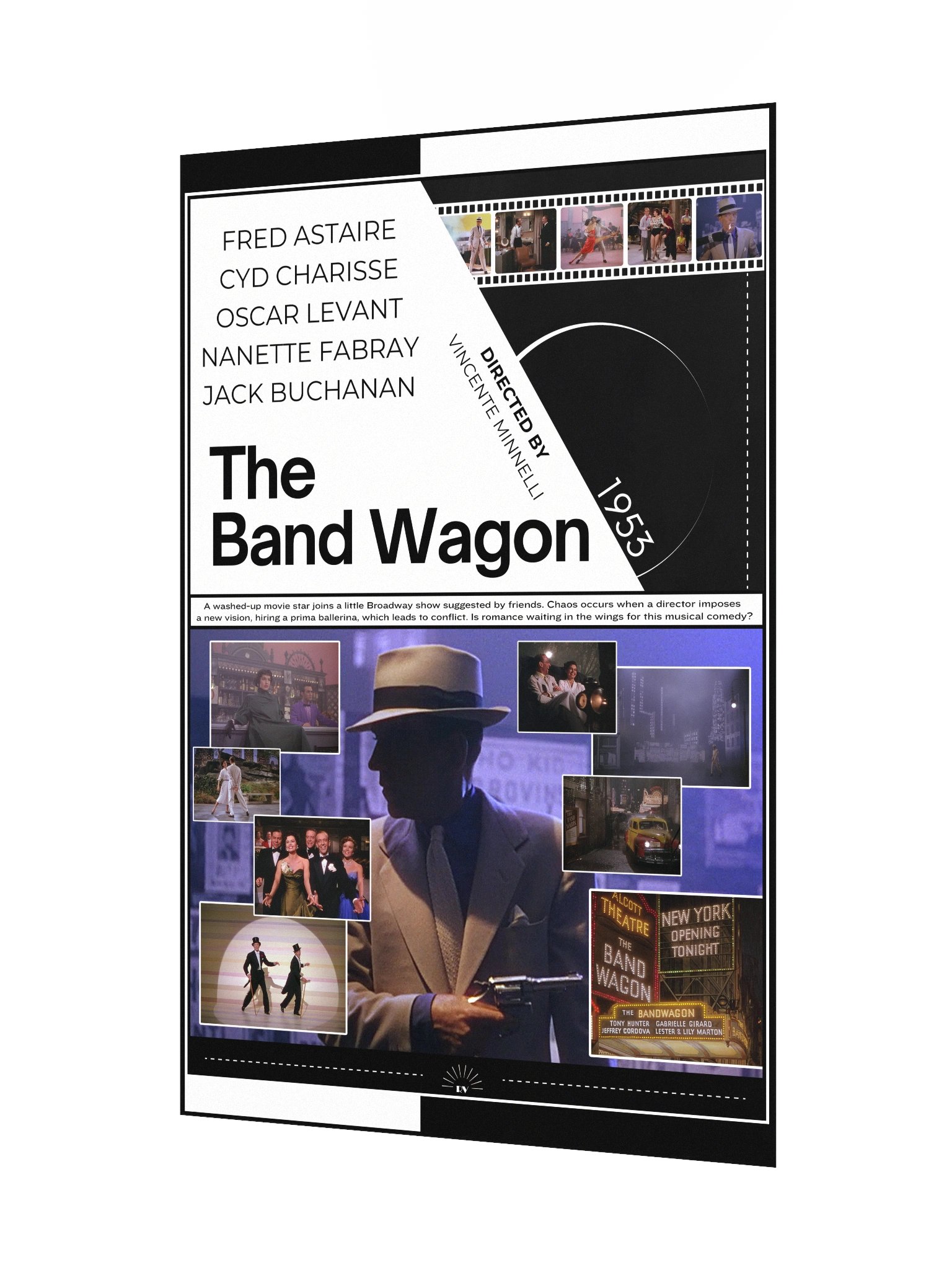 The Band Wagon with Fred Astaire and Cyd Charisse 1953 | Movie Poster | 12x18 Wall Art product image (3)
