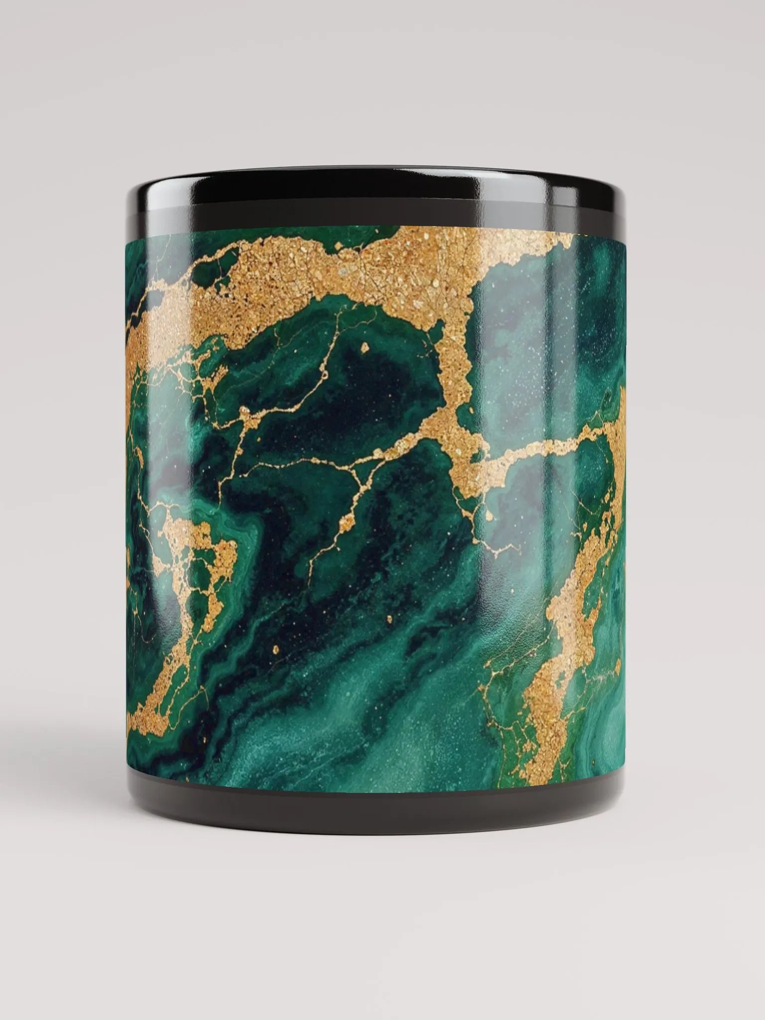 Elegant Emerald Marbled Mug product image (1)