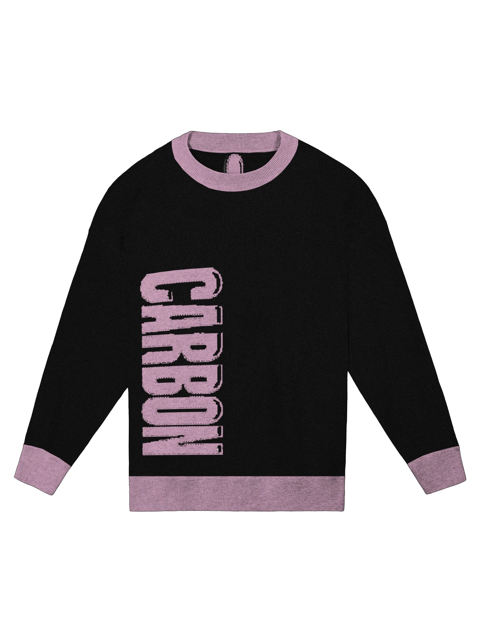 Carbon | Relaxed Fit Jacquard Knit Crewneck | Grunge Streetwear product image (2)