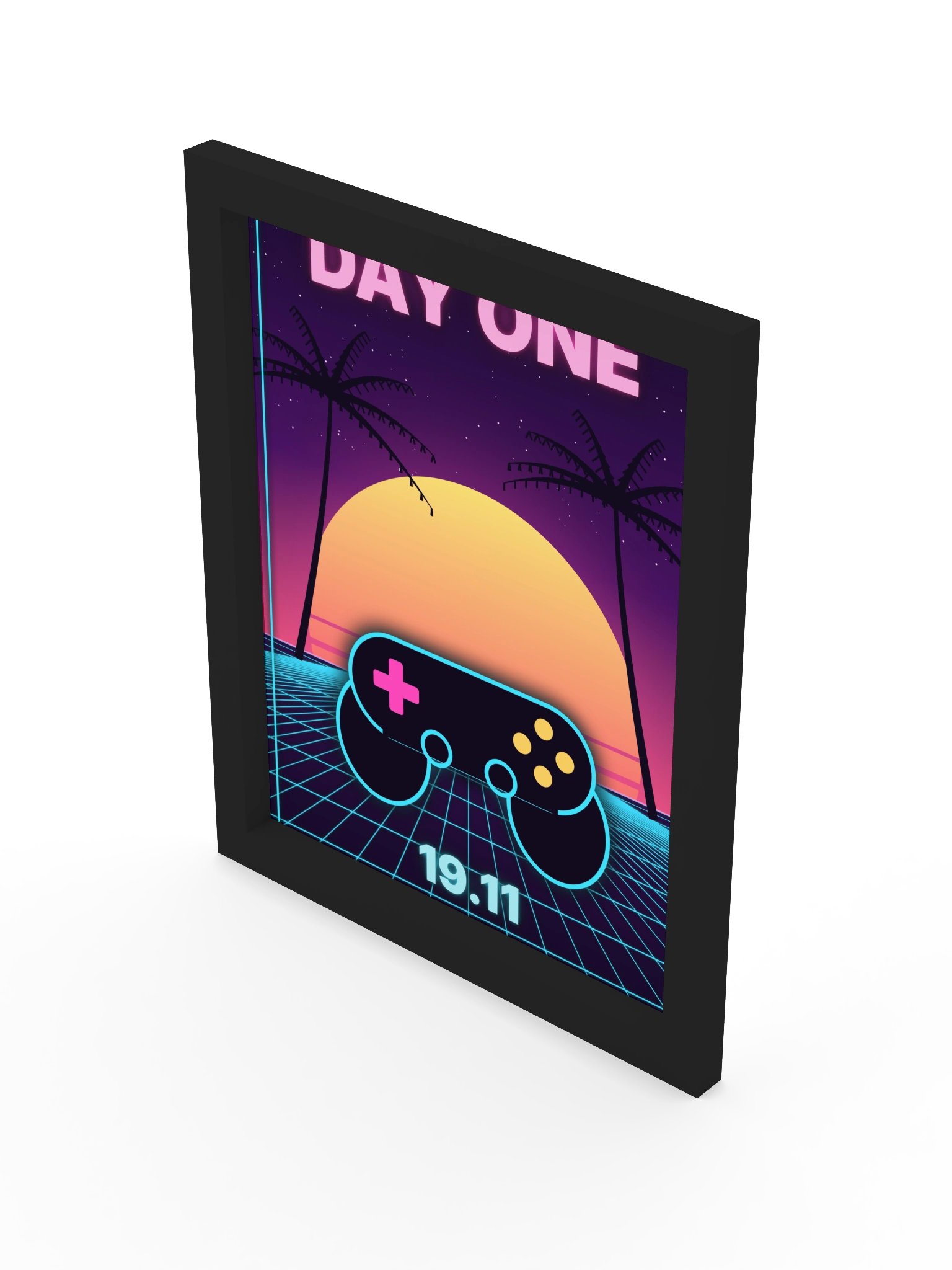 Day One 19.11 – Neon Framed Poster product image (3)