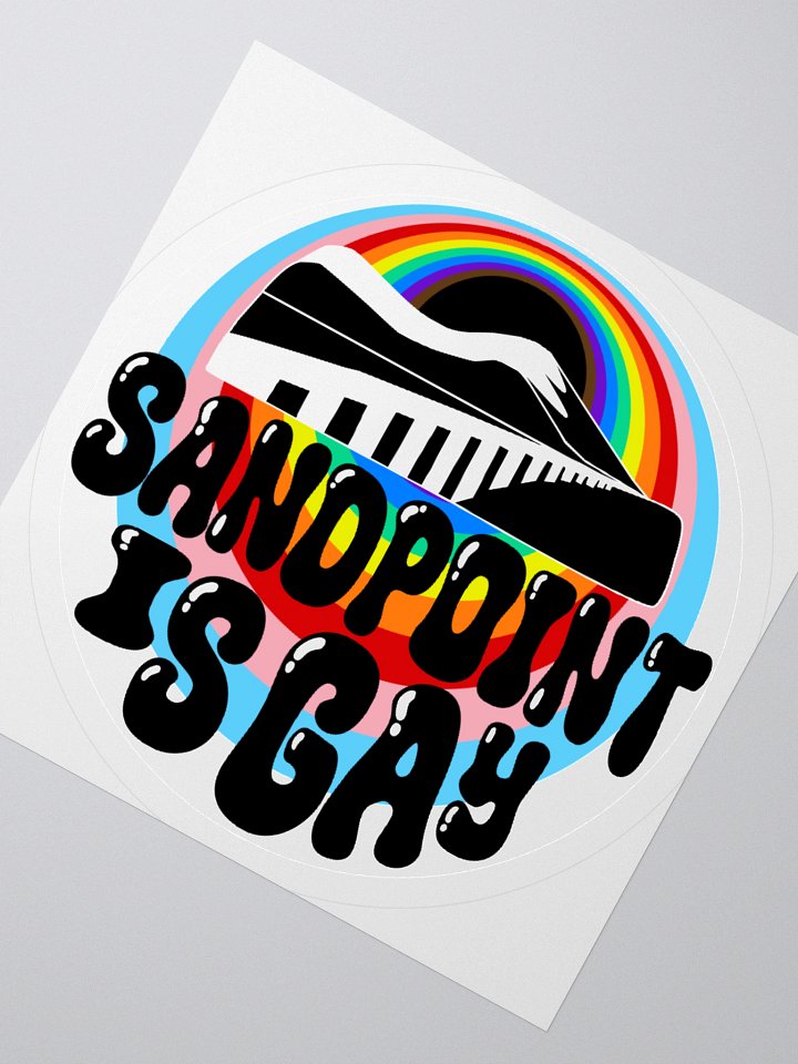 "SANDPOINT IS GAY" city sticker product image (2)