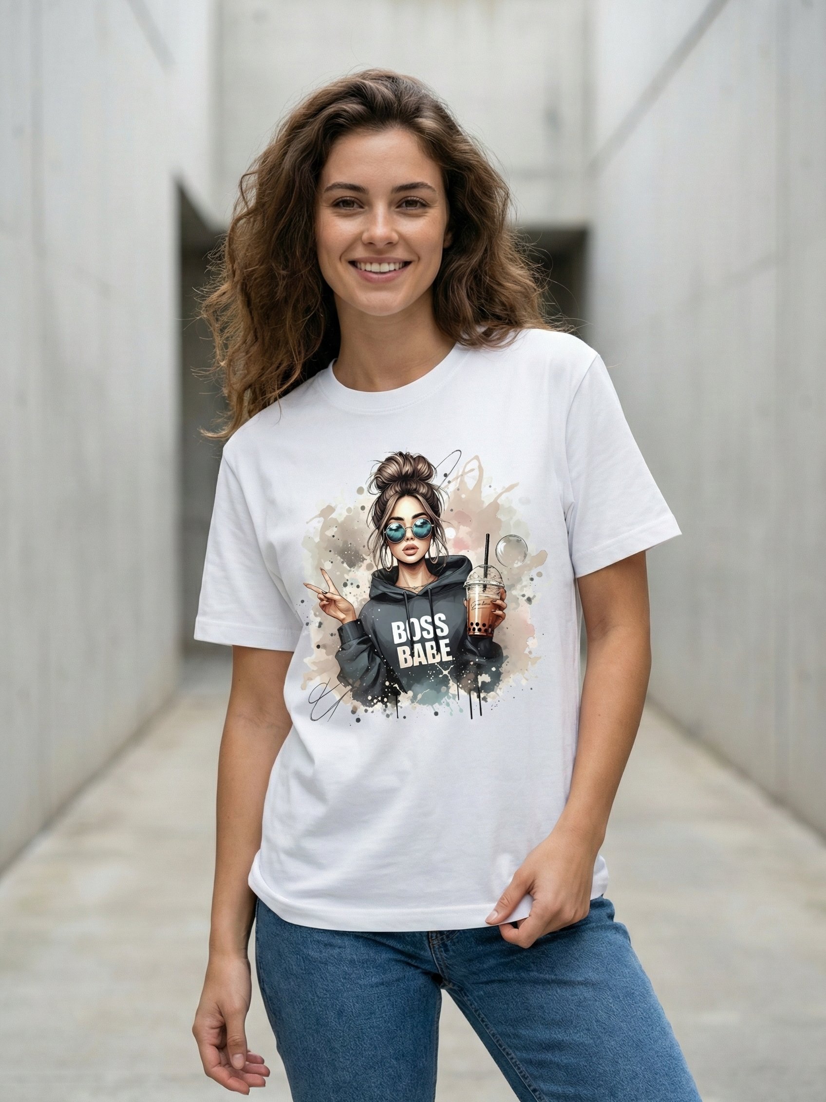 Boss Babe – Women’s Premium Graphic T-Shirt product image (4)