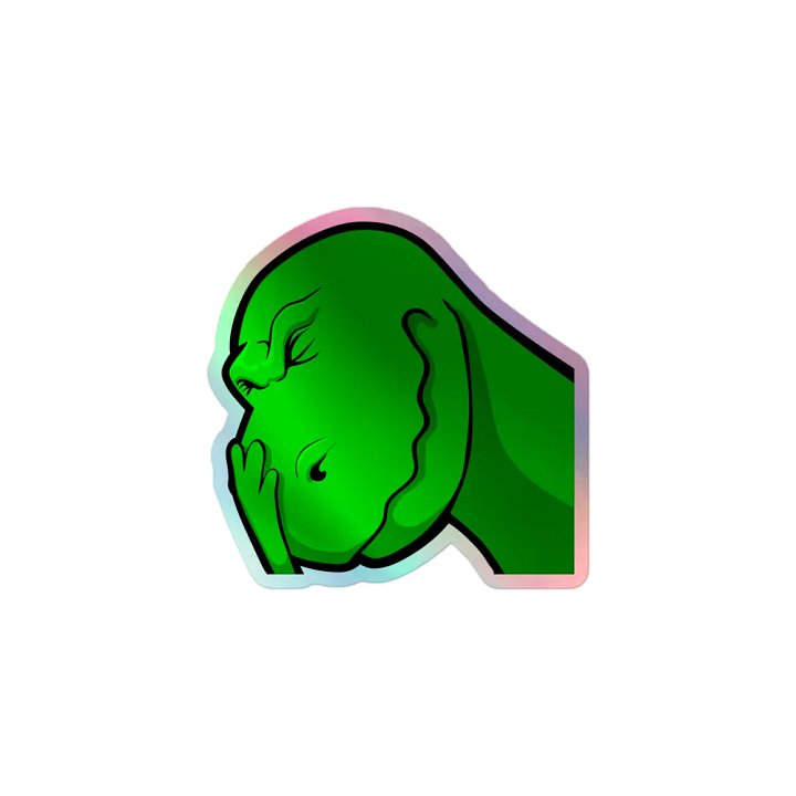 Vella Face palm Holo Sticker product image (1)