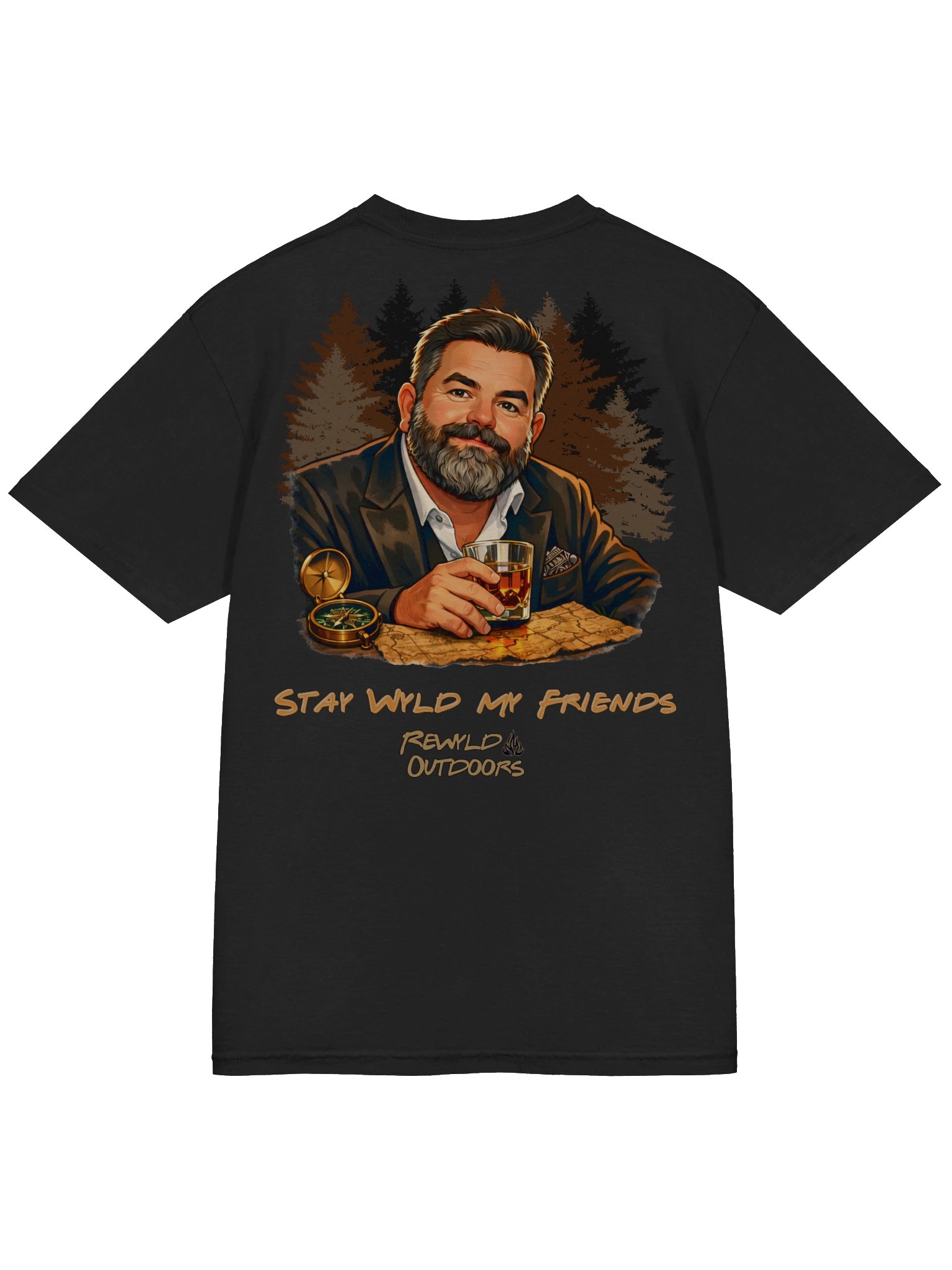 Wilderness Explorer Whiskey T-Shirt product image (4)