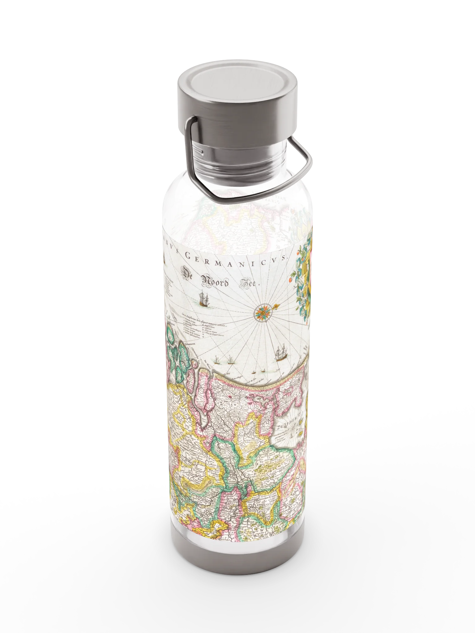 Historic Coastal Map Thor Sports Bottle product image (5)