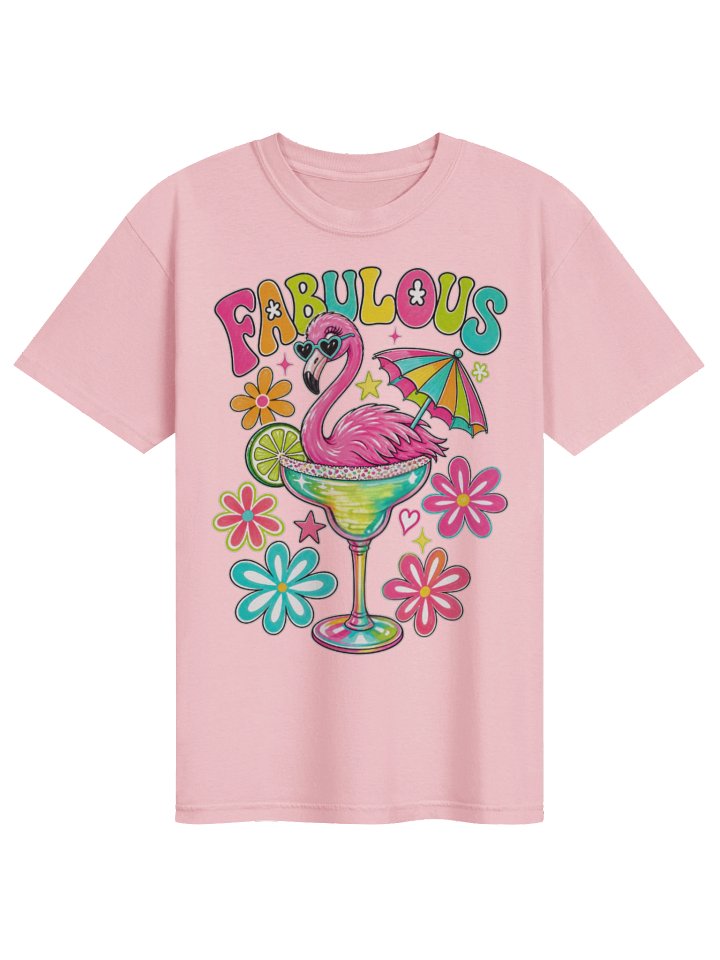 FABULOUS Flamingo Cocktail Tee product image (2)