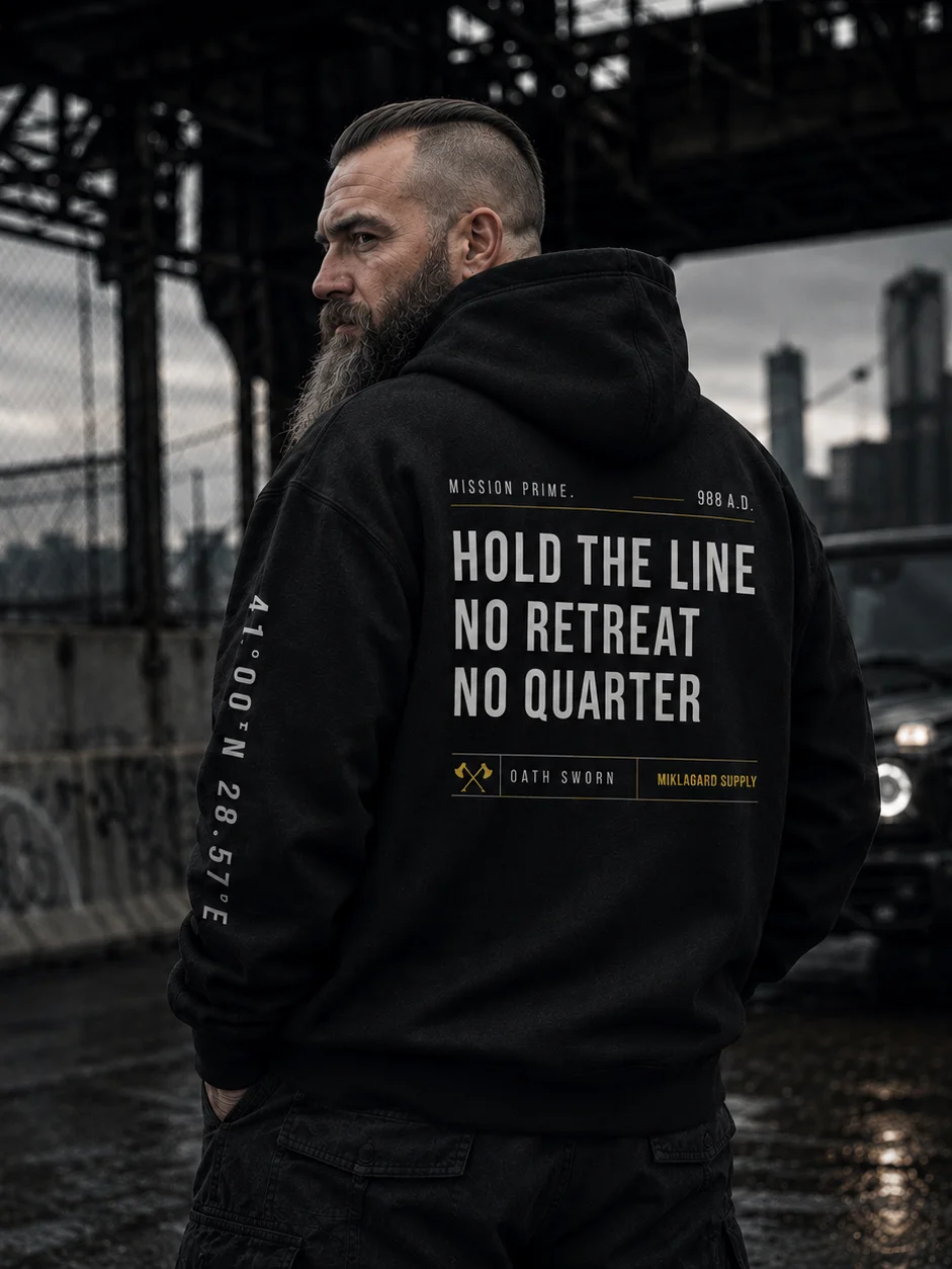 HOLD THE LINE — Tactical Code Hoodie product image (2)