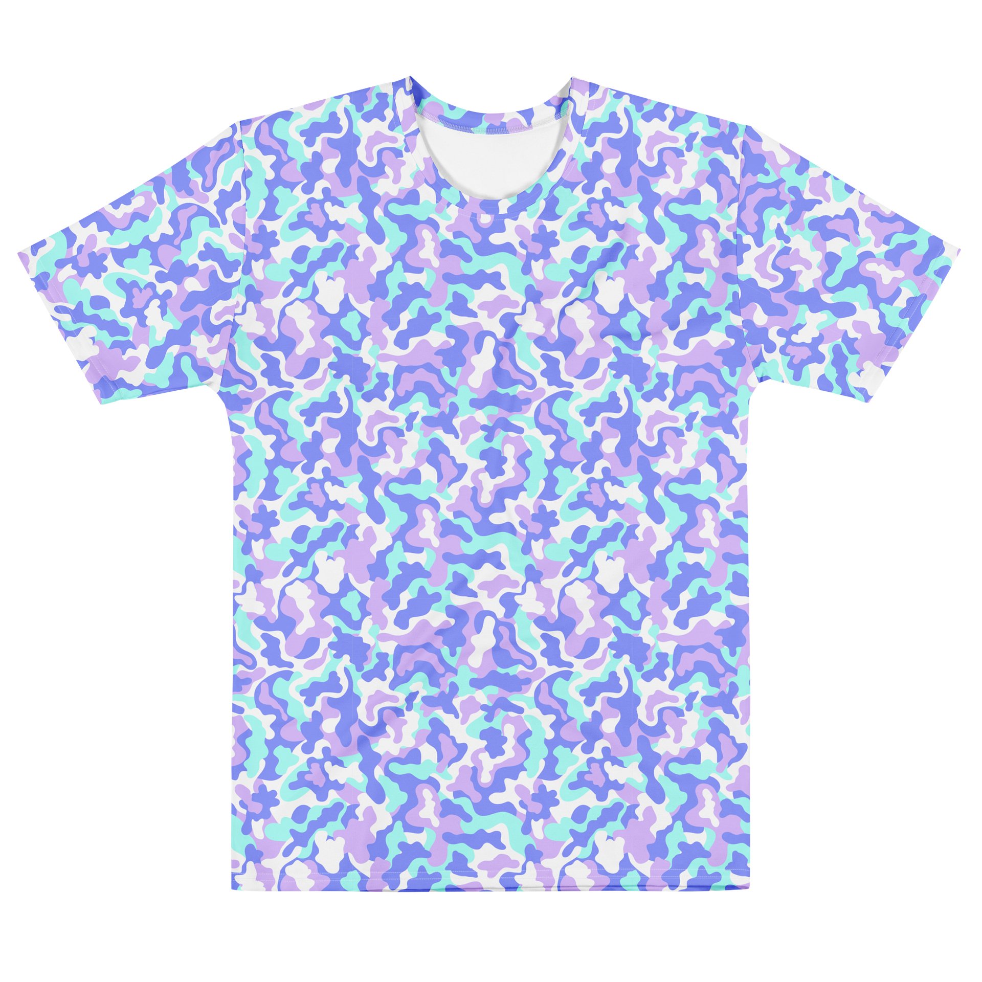 Colorful Camouflage Men’s Crew Neck T-Shirt product image (1)