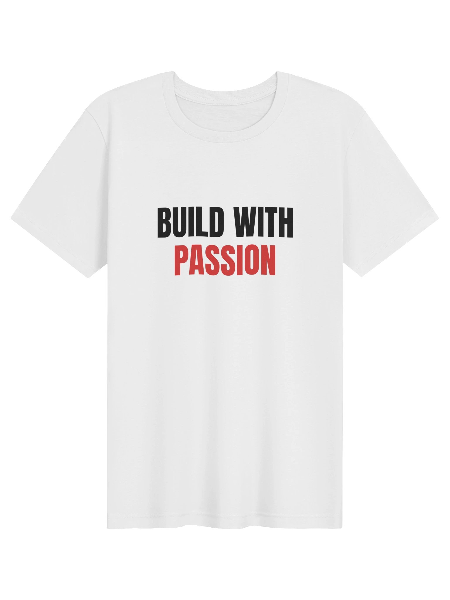 Build With Passion T-Shirt, White product image (1)