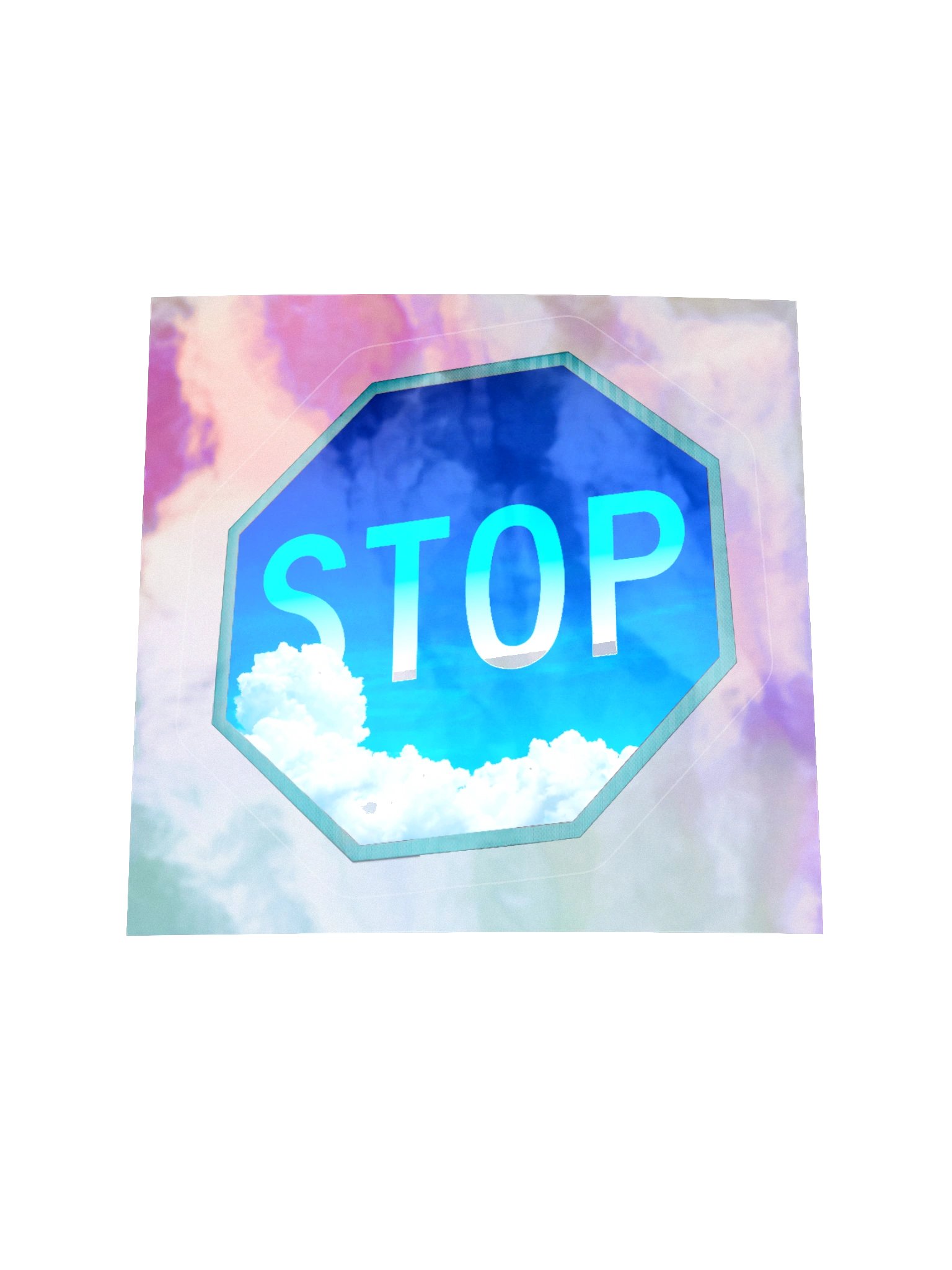Stop Sign Clouds (Sticker) product image (1)