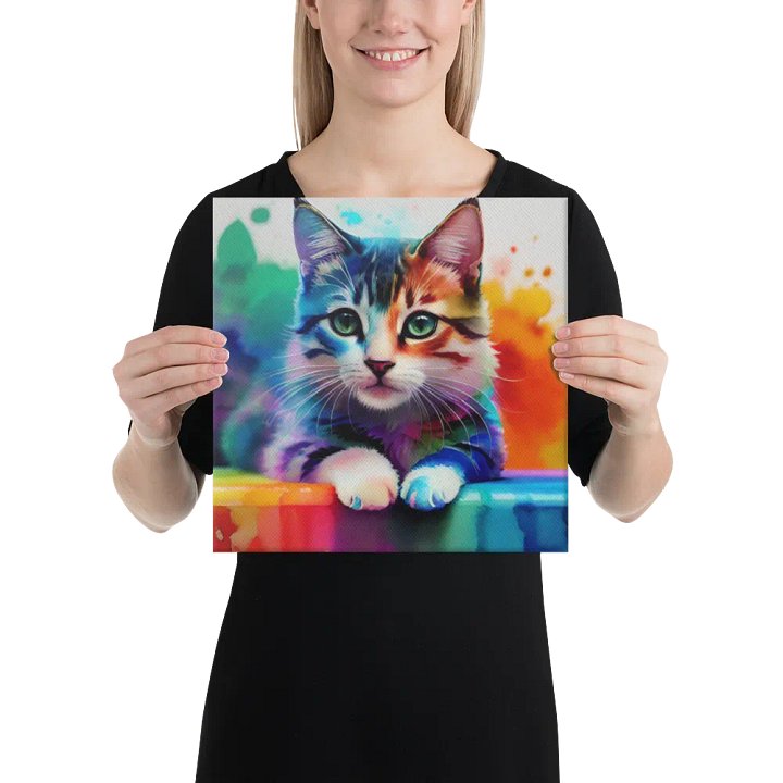 Cute Cat Digital Painting - v15 product image (2)