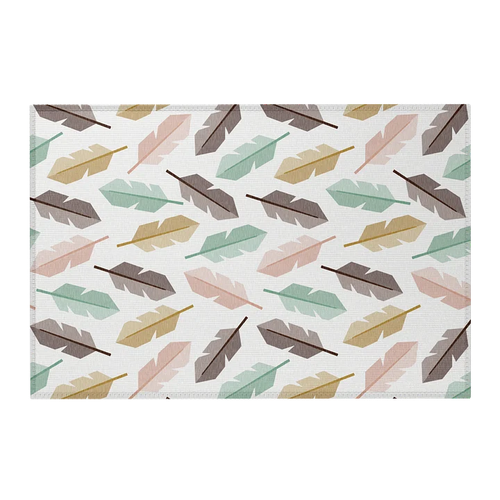 Mid-Century Modern Feathers Area Rug product image (2)