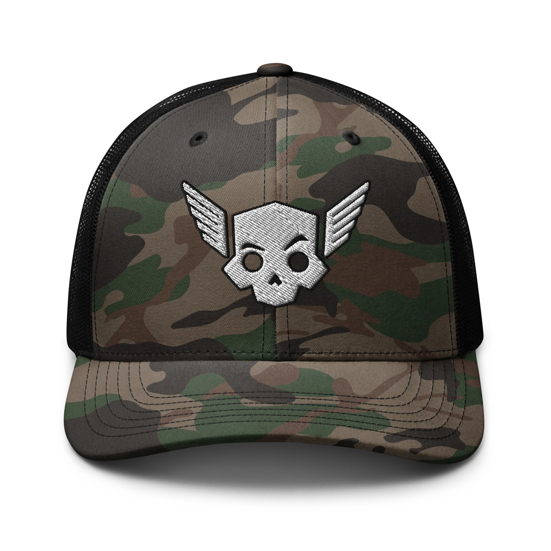 Brow Battalion Embroidered Camo Trucker Hat product image (1)