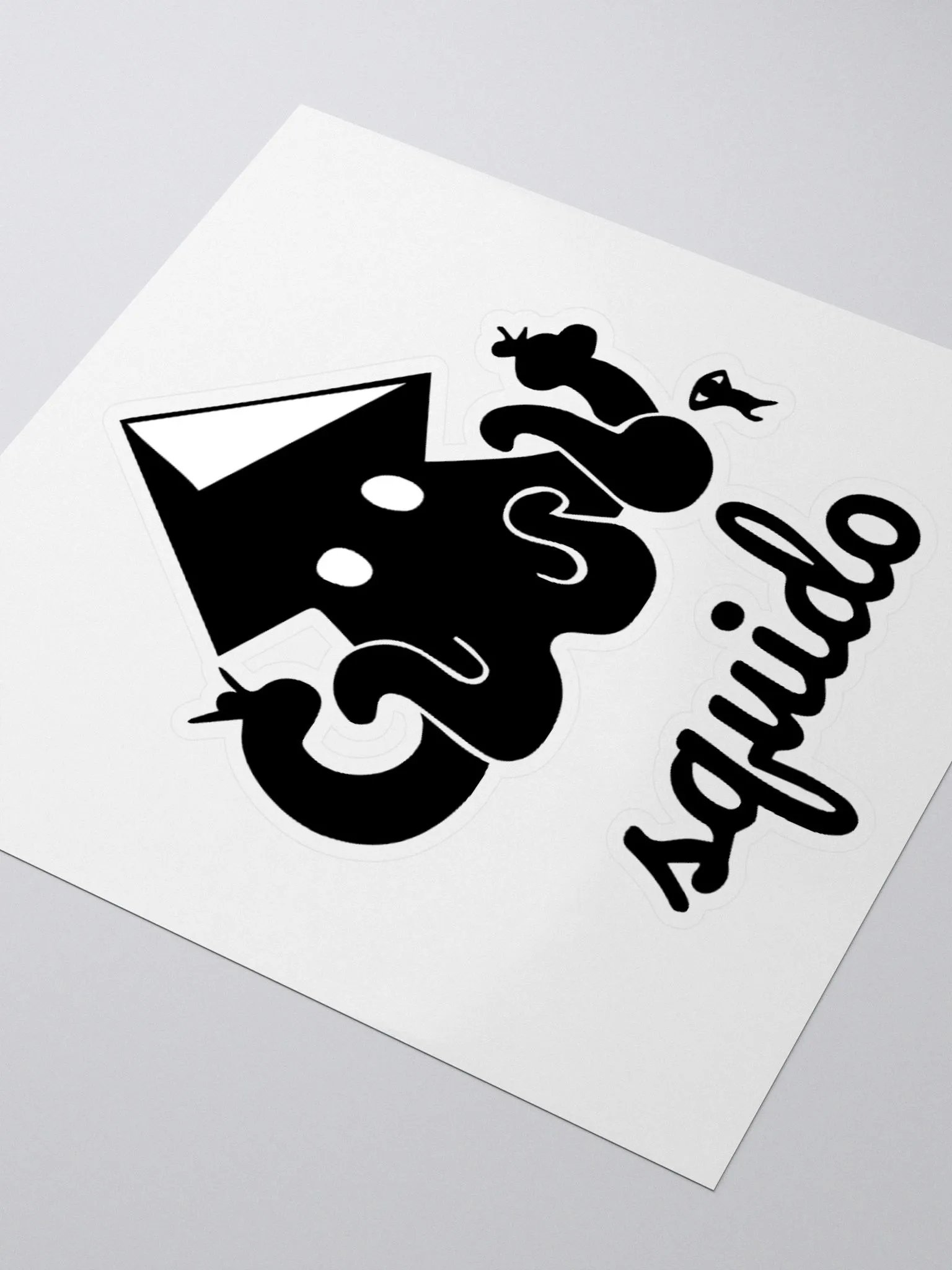 Squido Studio Black Logo Stickers product image (3)
