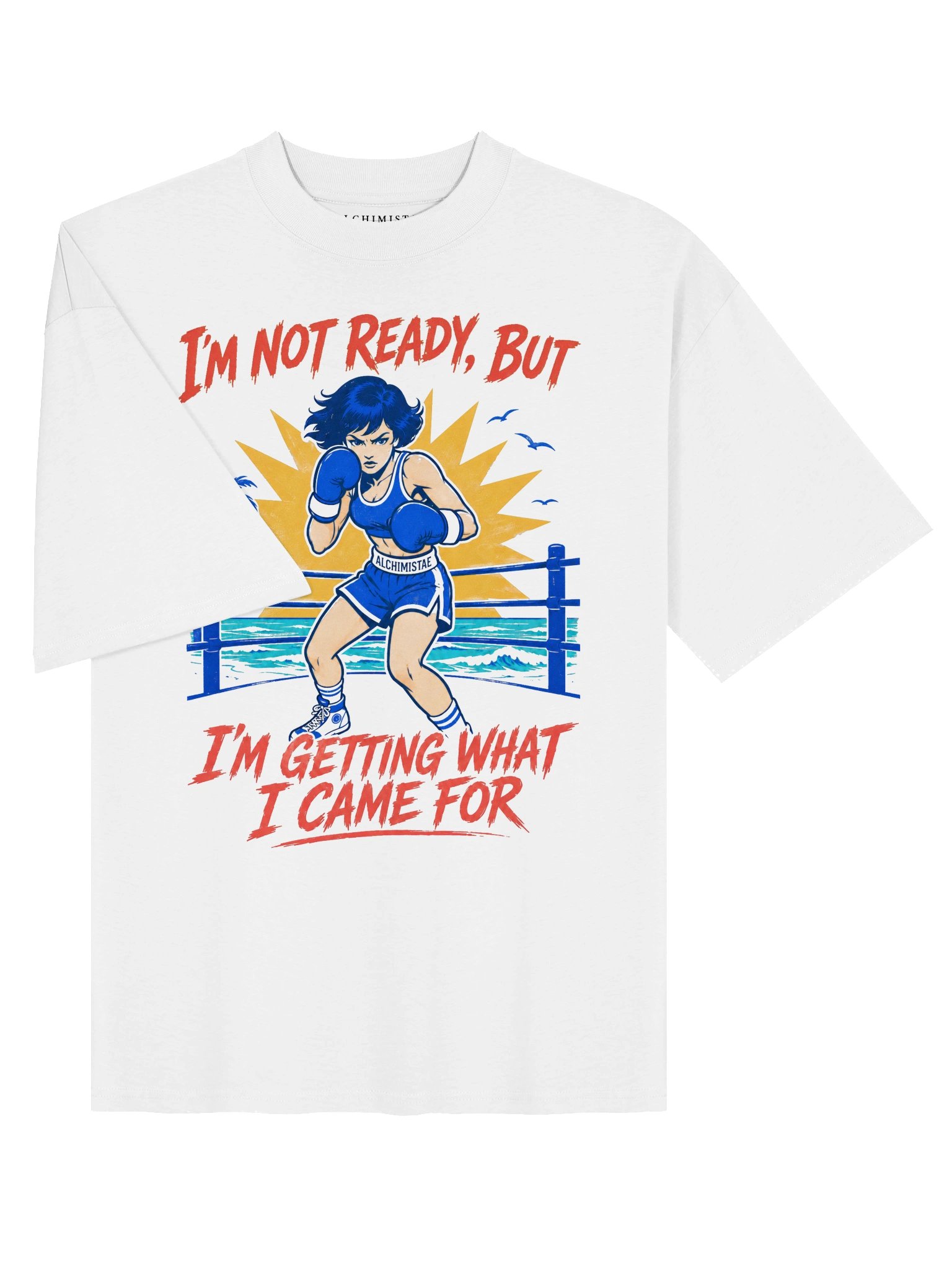 T-Shirt Unisex Oversize Coton Bio Poids Lourd - READY OR NOT product image (9)