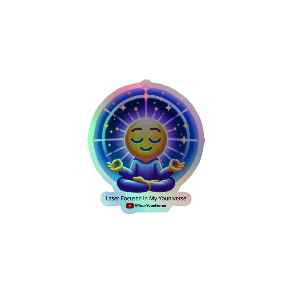 Laser Focused in My Youniverse Holographic Sticker Sheet product image (1)