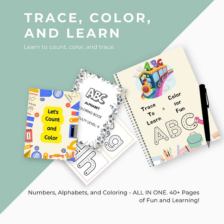 Trace to Learn and Color for Fun ABC product image (1)