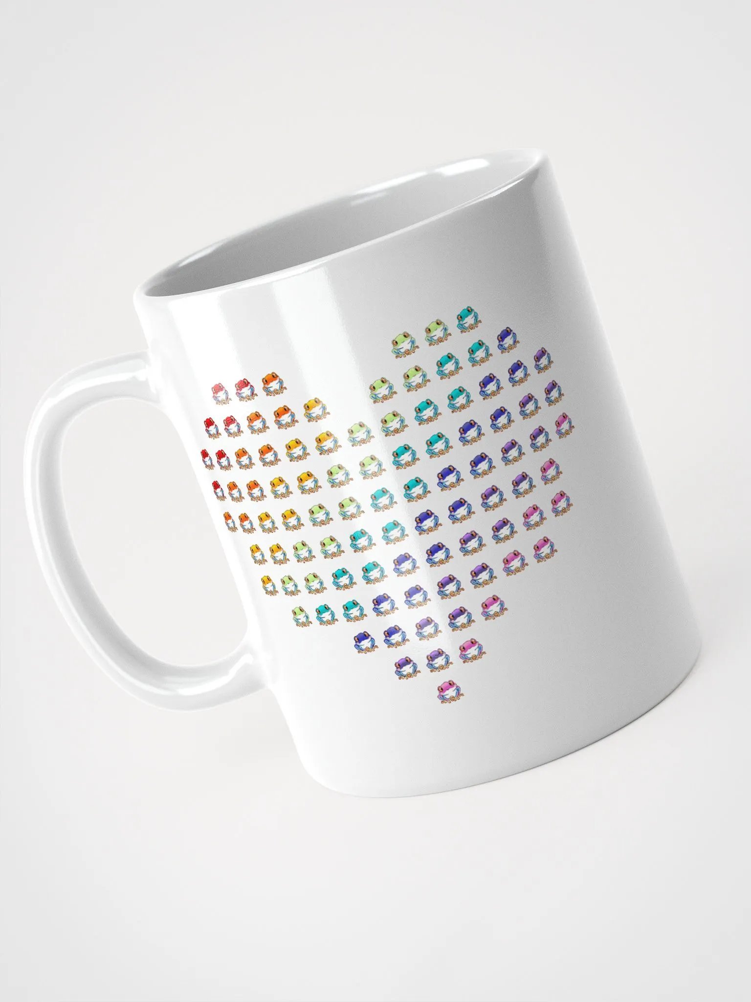 Rip the Frog Pride Heart White Glossy Mug product image (4)