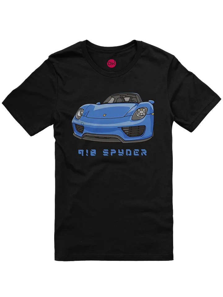 Blue Porsche 918 Spyder Shirt (Retro, Sketch, Silhouette) product image (7)