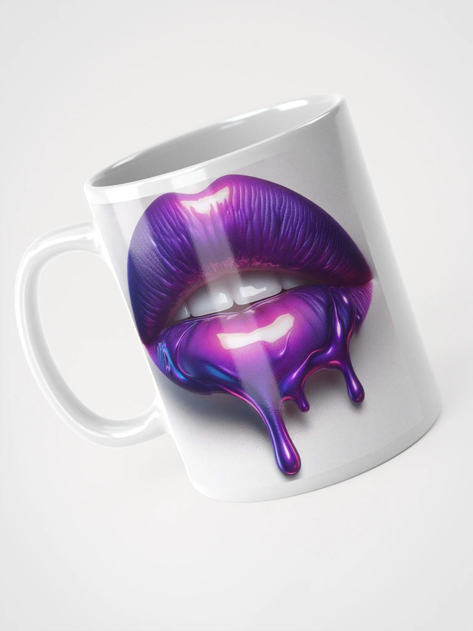 Metallic Lips Glossy White Mug product image (3)