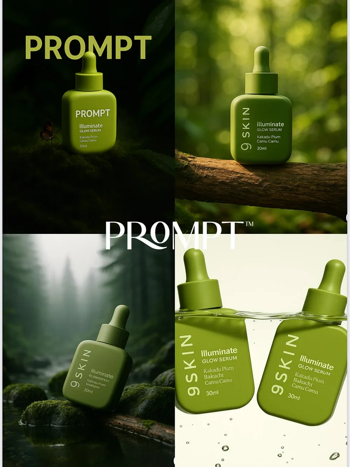 🌿 Botanical Jungle Prompt for Luxury Skincare Products product image (1)