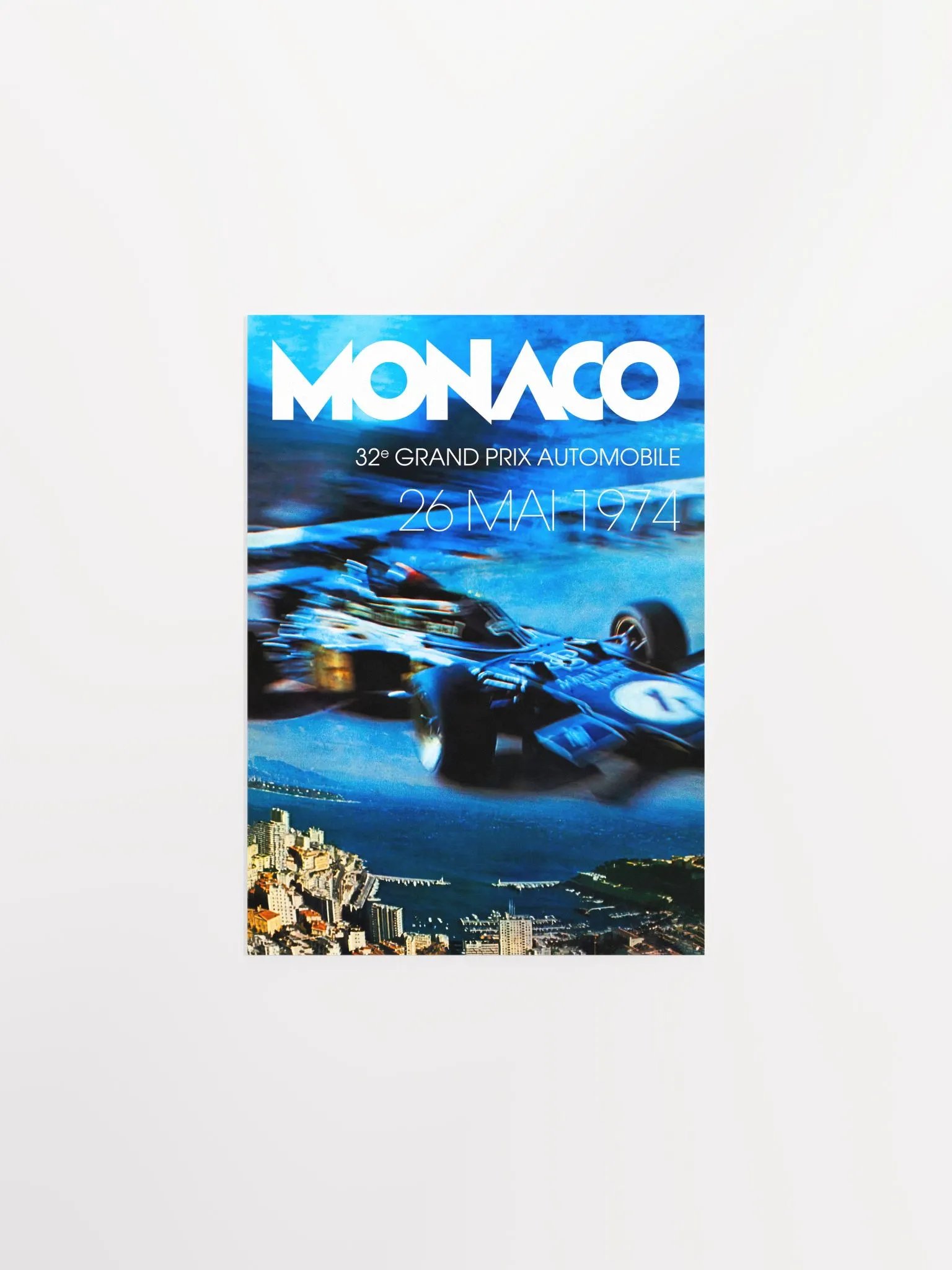 Monaco Vintage F1 Grand Prix, 1974 poster — Vintage Formula 1 poster, Monaco Grand Prix poster, retro travel poster product image (6)