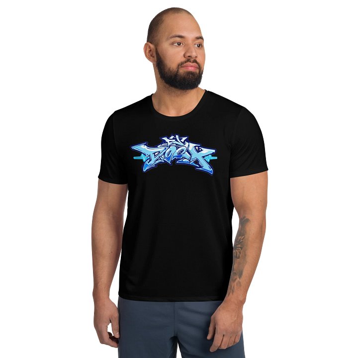 DJDocX Black Sports Tee - Light Blue Graff product image (1)