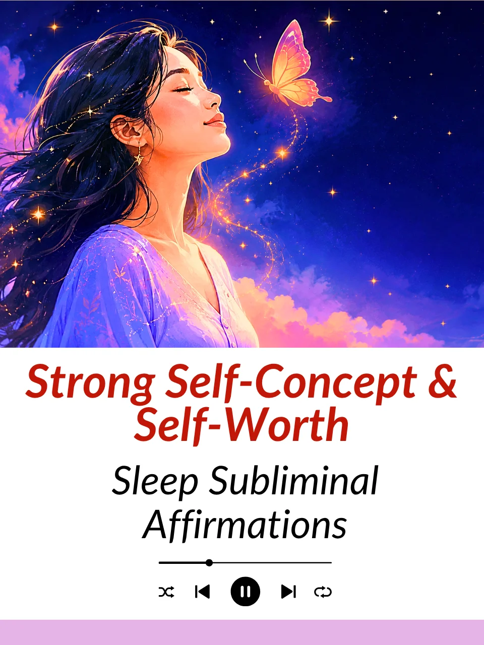 Strong Self-Concept & Self-Worth — Sleep Subliminal Affirmations | MP3 Download product image (1)