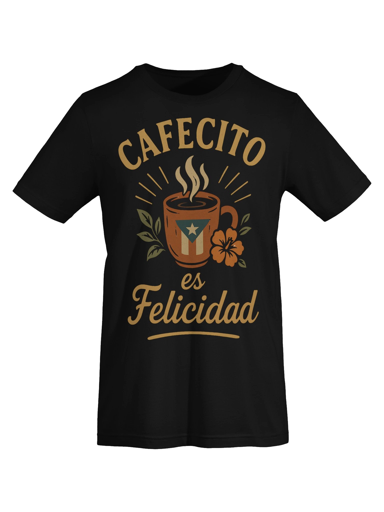 Cafecito Es Felicidad Camiseta Unisex product image (5)