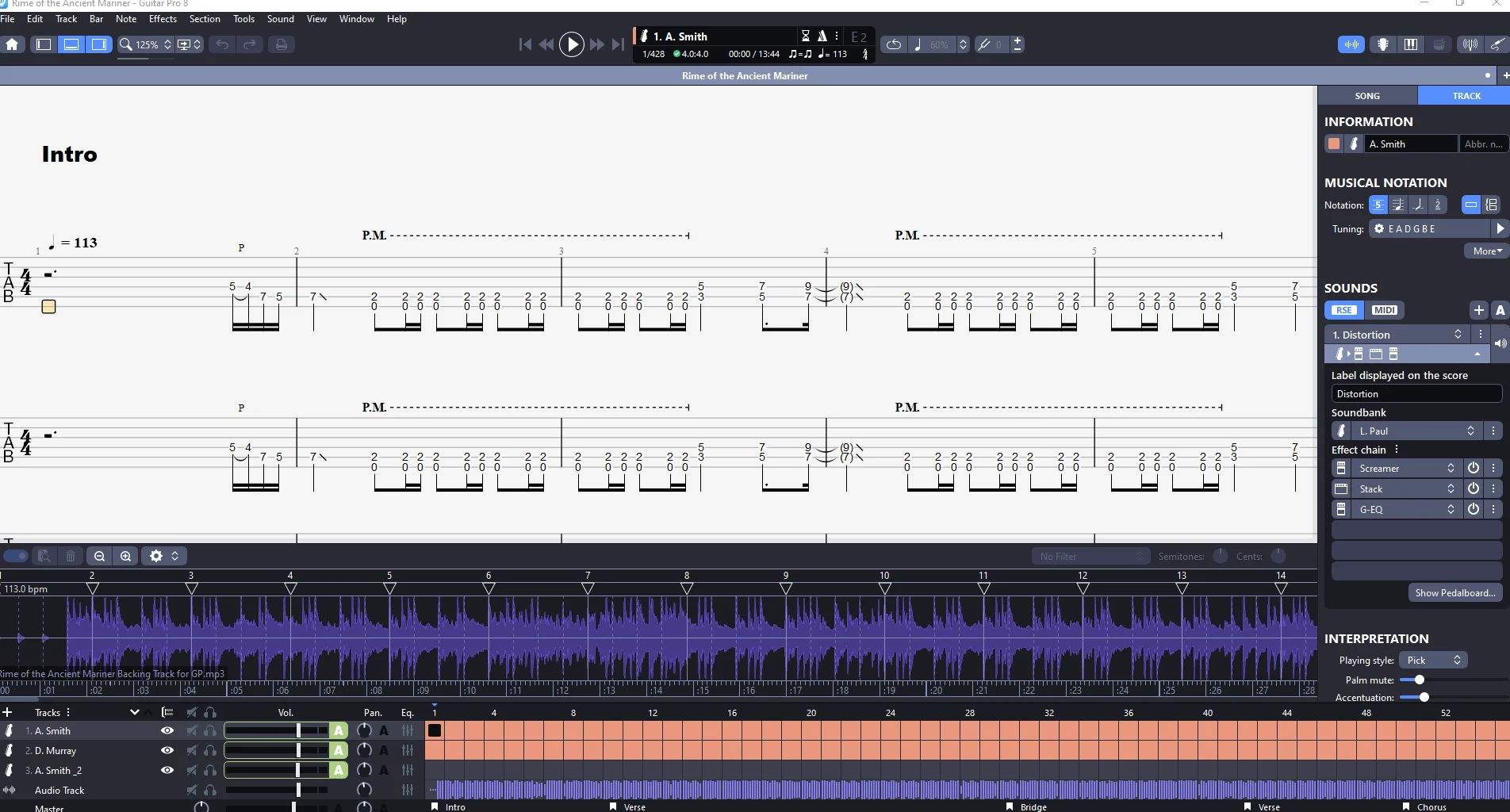 Rime of the Ancient Mariner | PDF Tab + Guitar Pro | Iron Maiden product image (3)