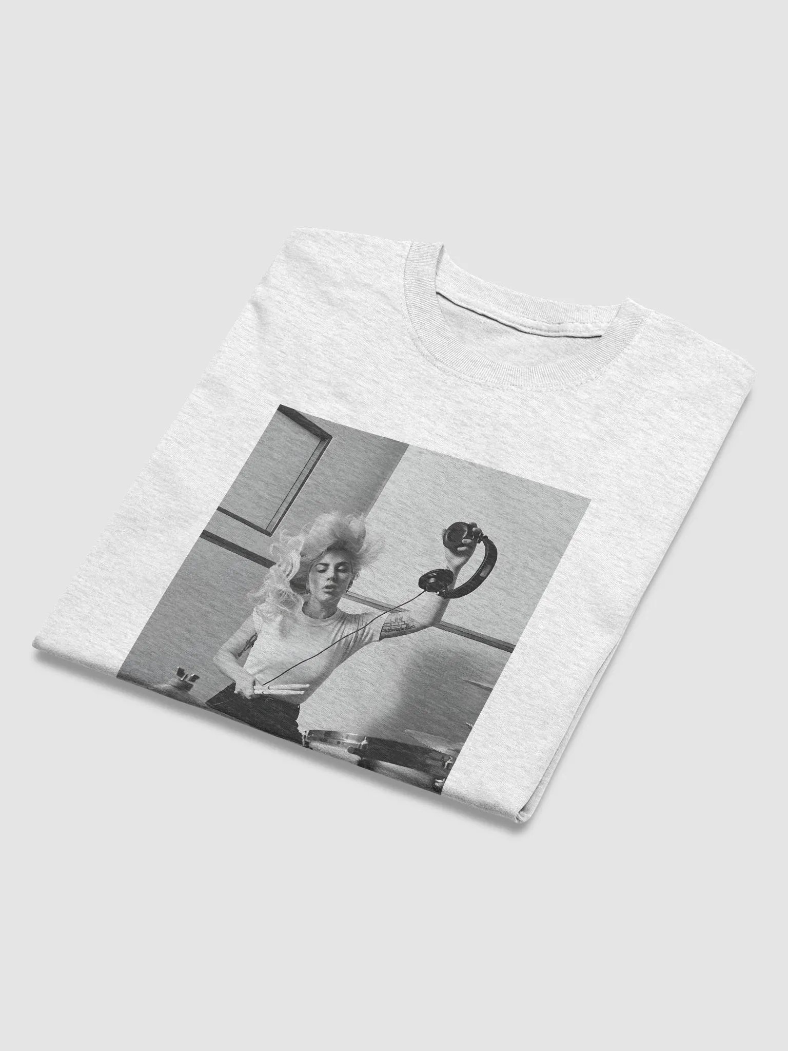 Lady Gaga Playing Drum Tshirt product image (3)