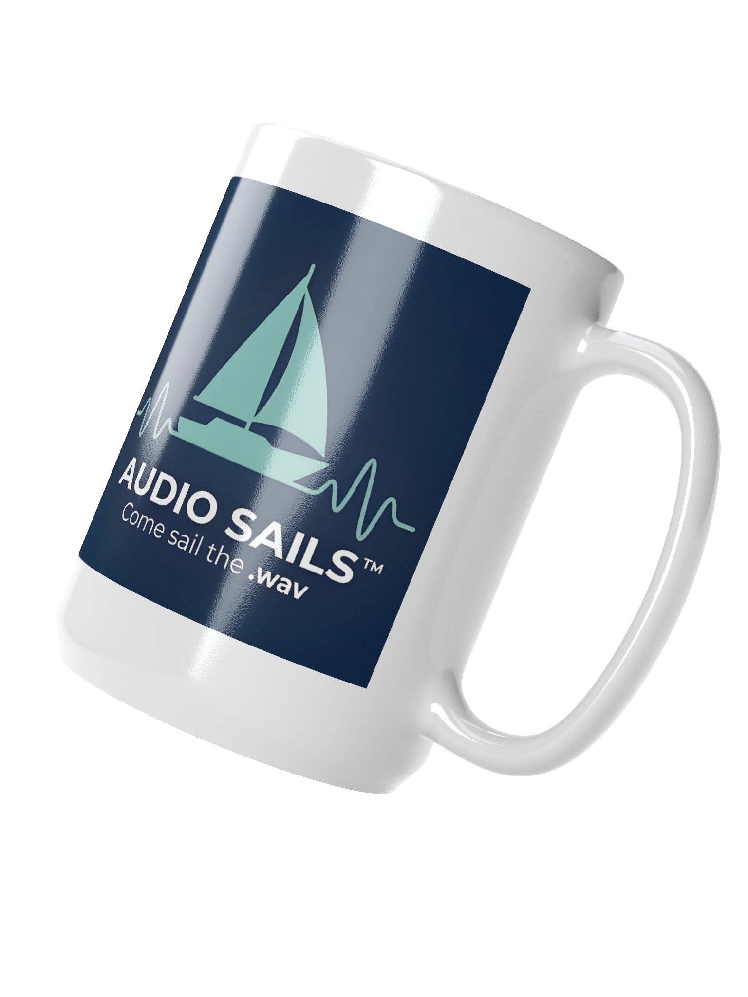 Audio Sails 'Come sail the .wav' Mug product image (4)