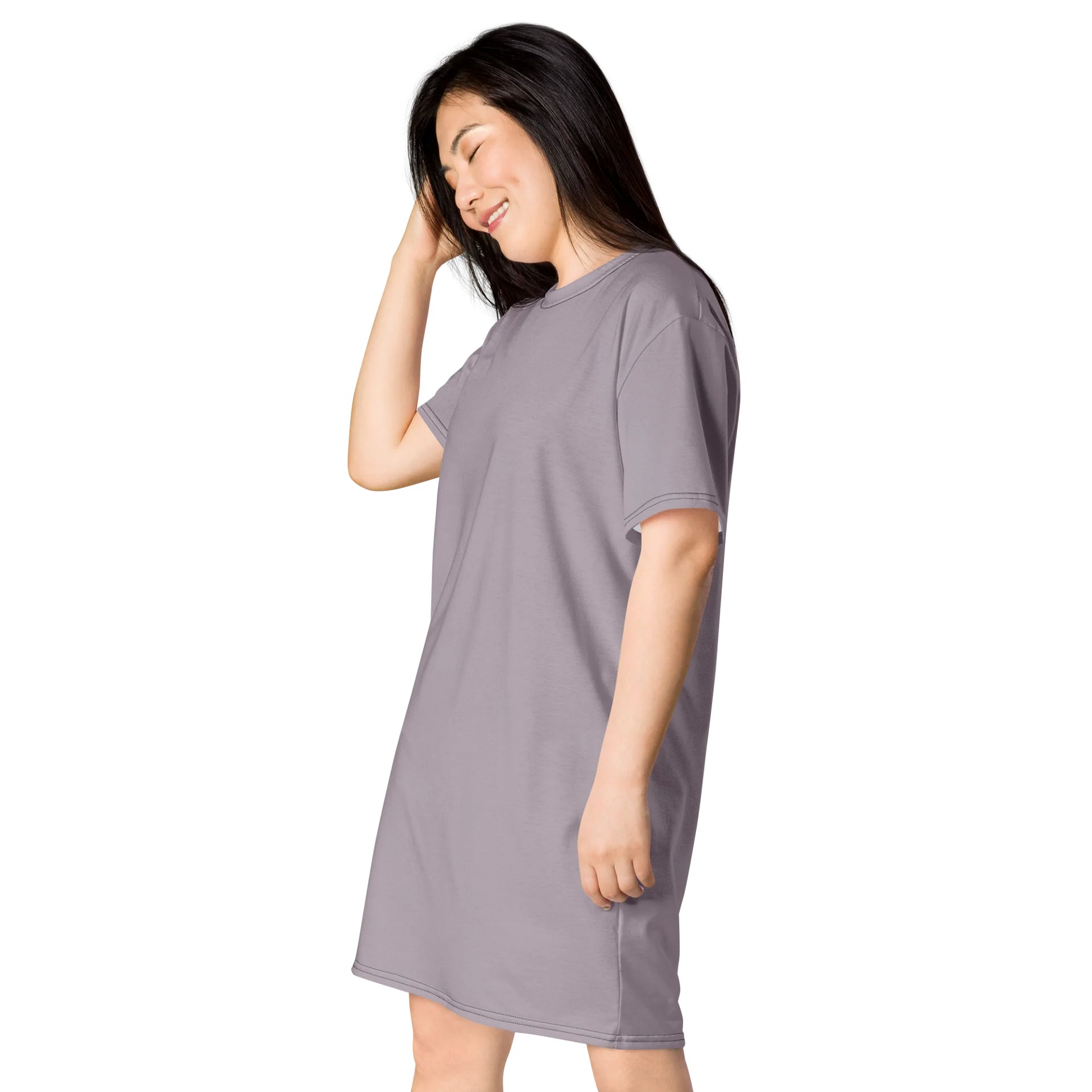 Oversized T-Shirt Dress - Graceful Lily, Sizes 2XS-6XL product image (3)