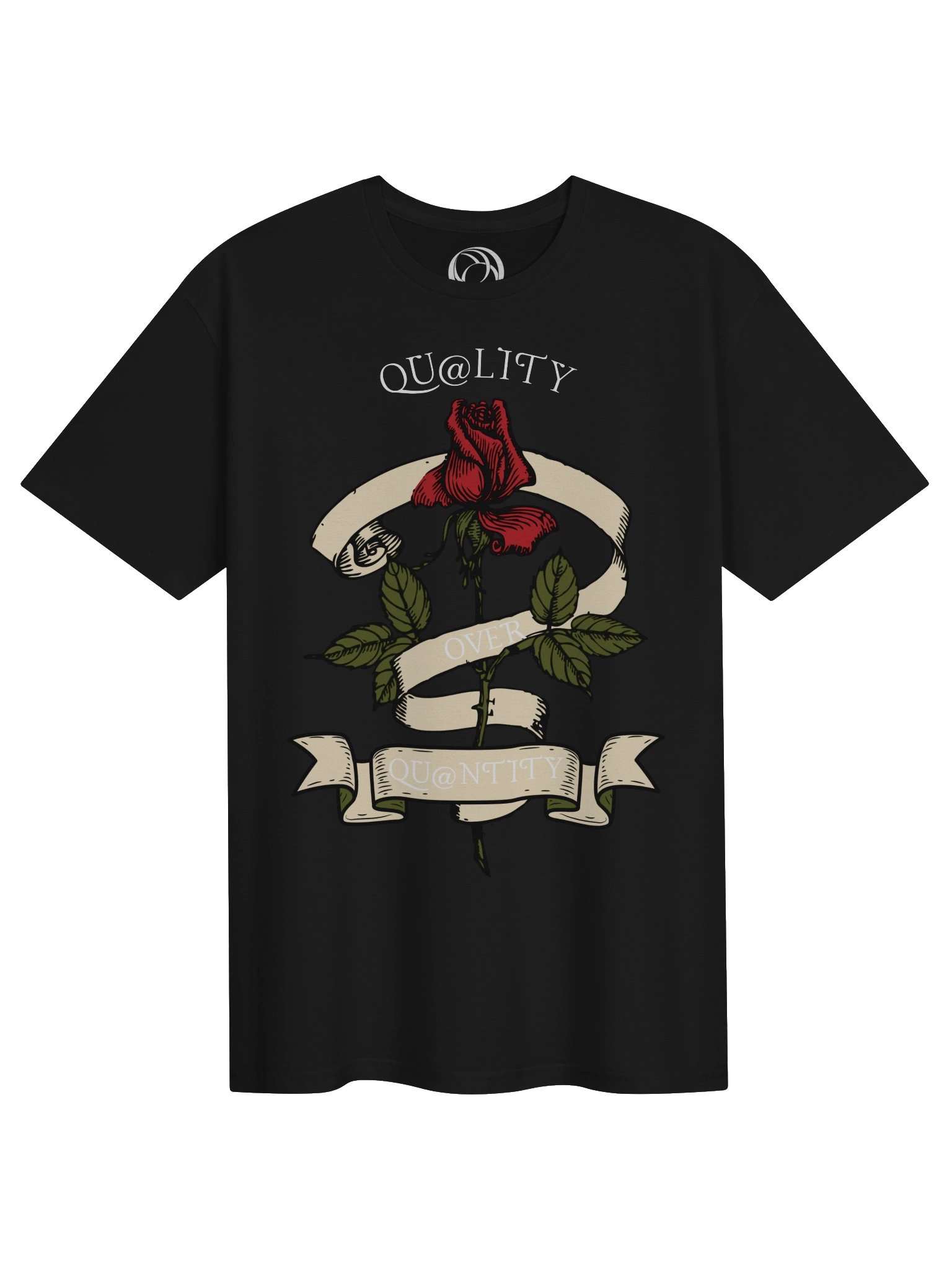 Qu@lity Over Qu@ntity Rose Tee product image (3)