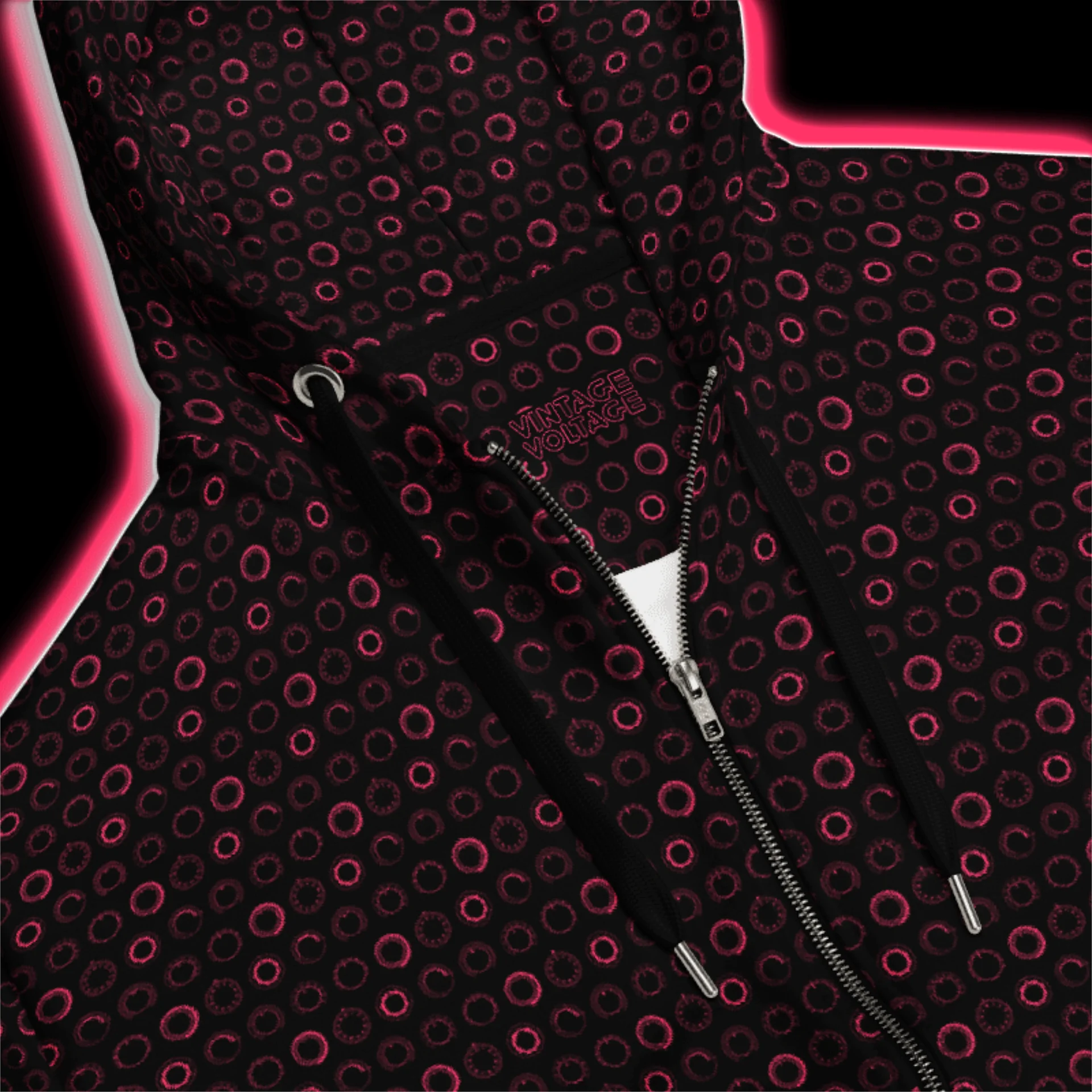Synthesis Controls Zip Hoodie - (7 Modular Synth Dials) HYDROGEN product image (2)