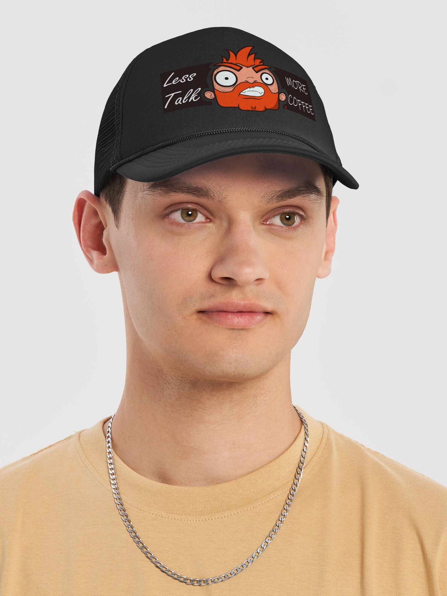 Grognar Coffee Lover Foam Trucker Hat product image (3)